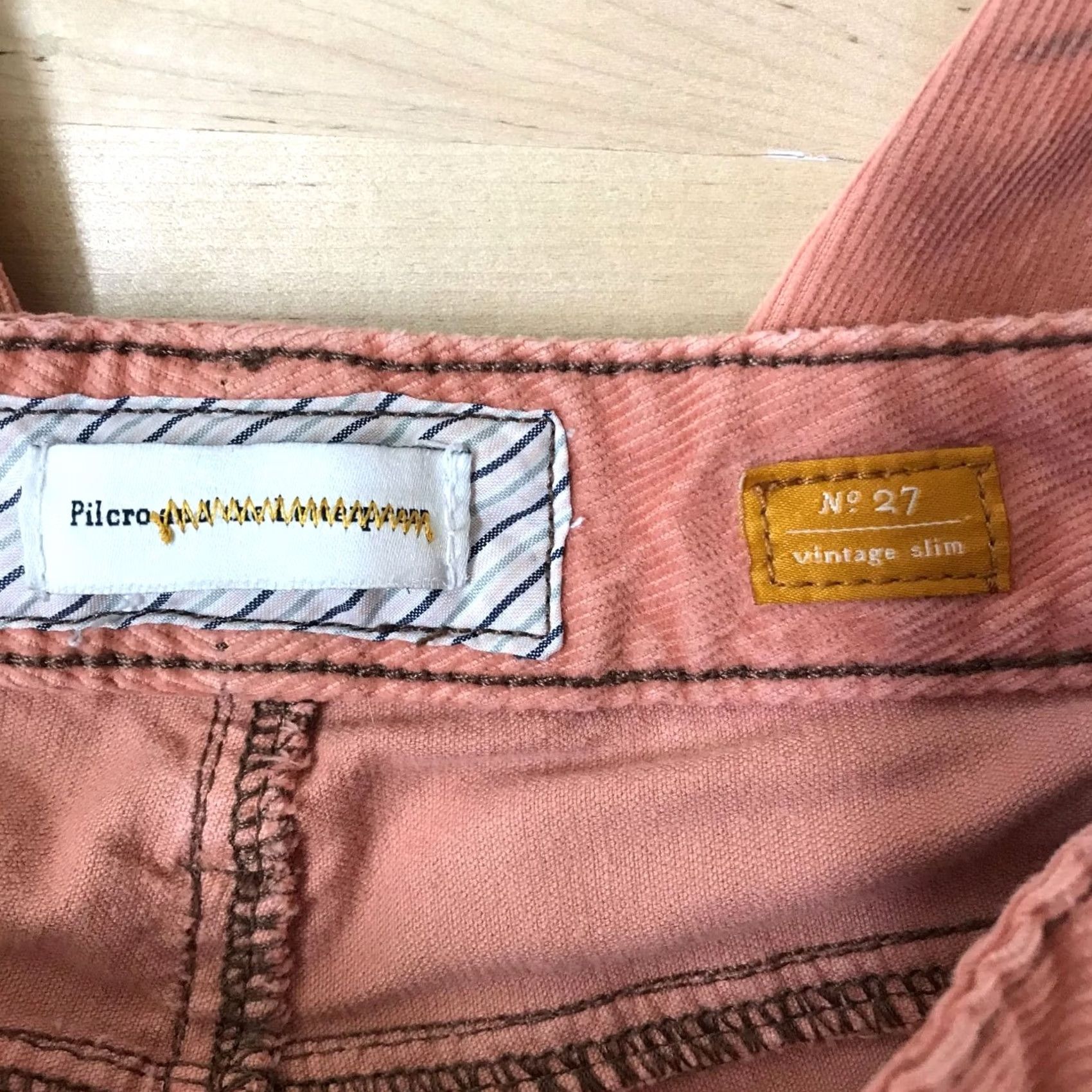 Vintage VINTAGE PILCRO CORAL COTTON BLEND SLIM PANTS WOMEN'S 27 Size 27" / US 4 / IT 40 - 8 Thumbnail