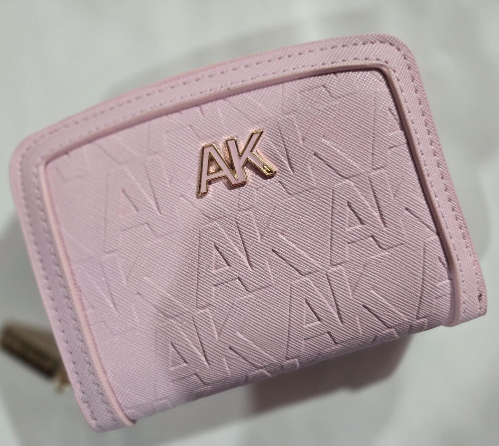 Designer Anne Klein Wallet Pink A Boo Embossed Curved Wallet Zip NWT Size ONE SIZE - 1 Thumbnail