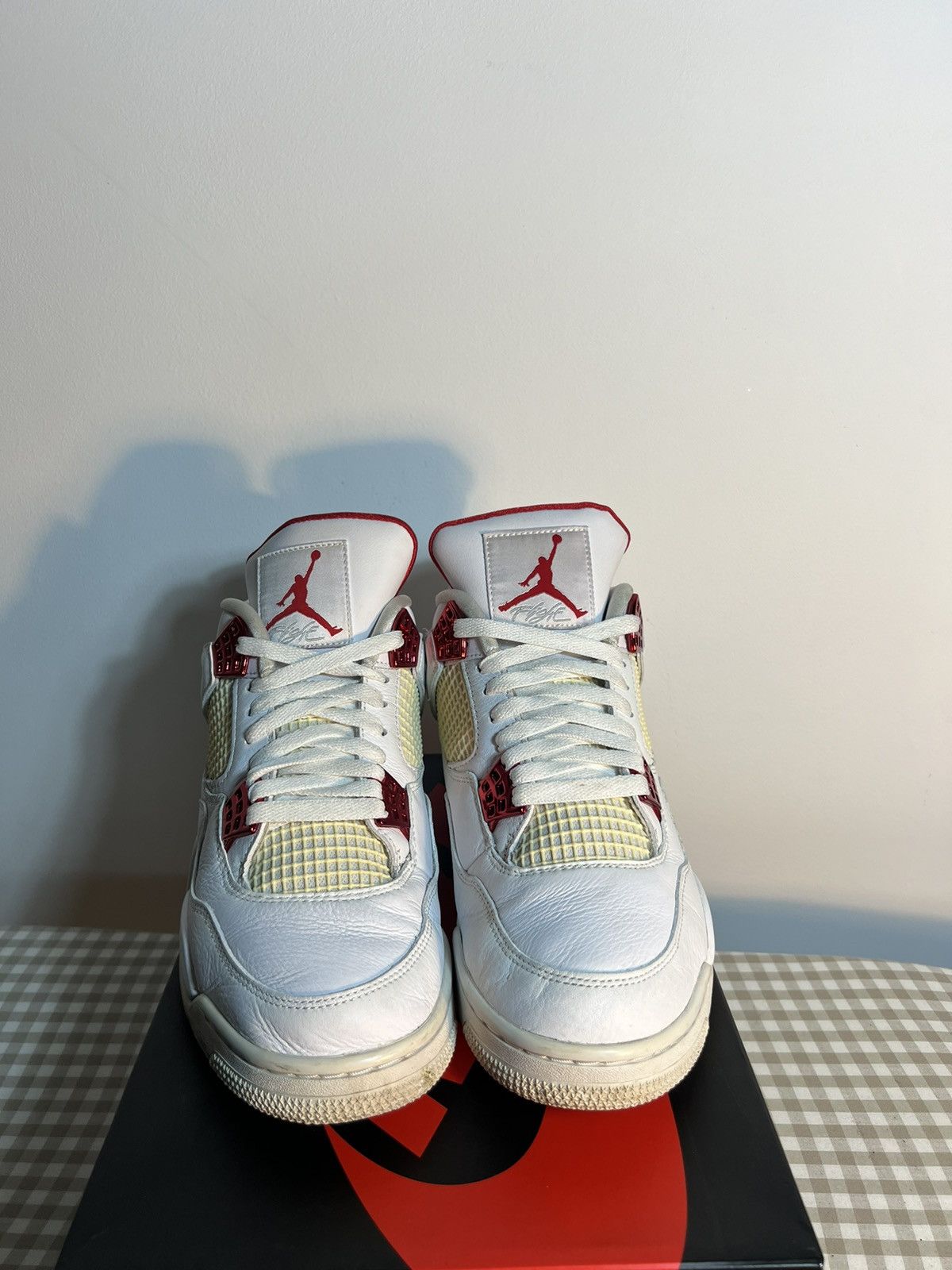 Jordan Brand Jordan 4 Red Metallic Size US 10 / EU 43 - 5 Thumbnail
