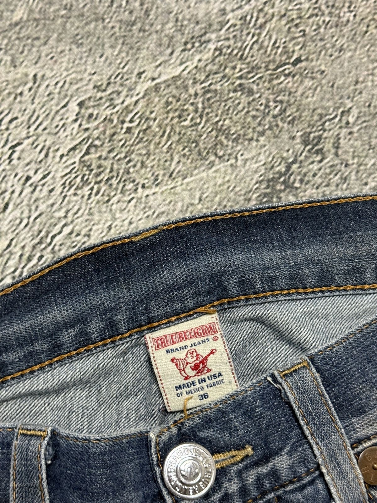 True Religion True Religion vintage blue jeans big logo Red painted Size US 36 / EU 52 - 10 Thumbnail