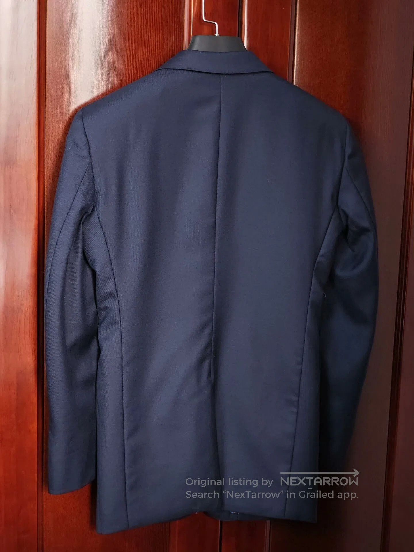 Holland & Sherry Navy Wool Cashmere Blend Custom Suit. Size US S / EU 44-46 / 1 - 8 Thumbnail