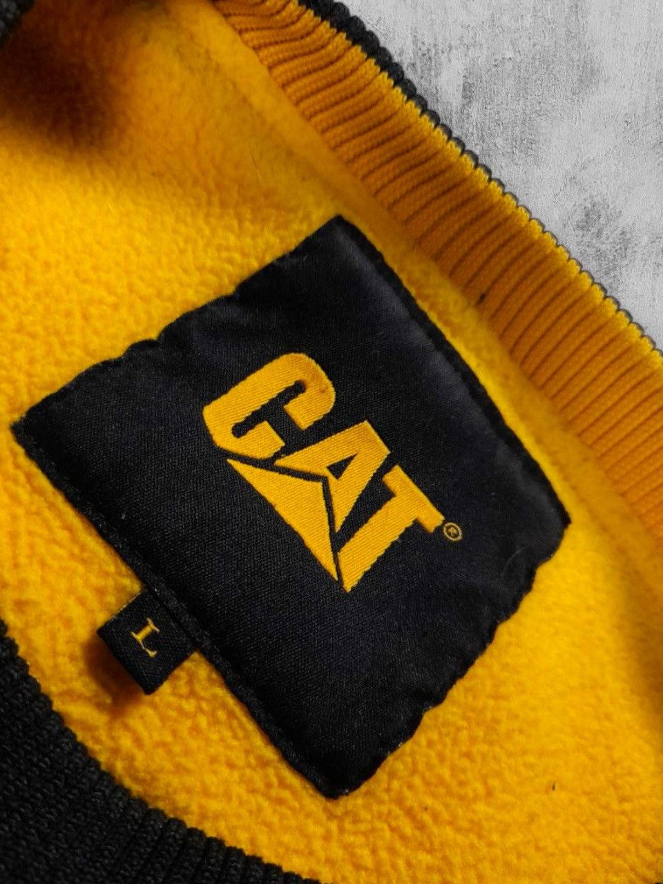 Caterpillar × Vintage CAT reversible quilted sherpa fleece sweatshirt jacket Size US L / EU 52-54 / 3 - 6 Thumbnail