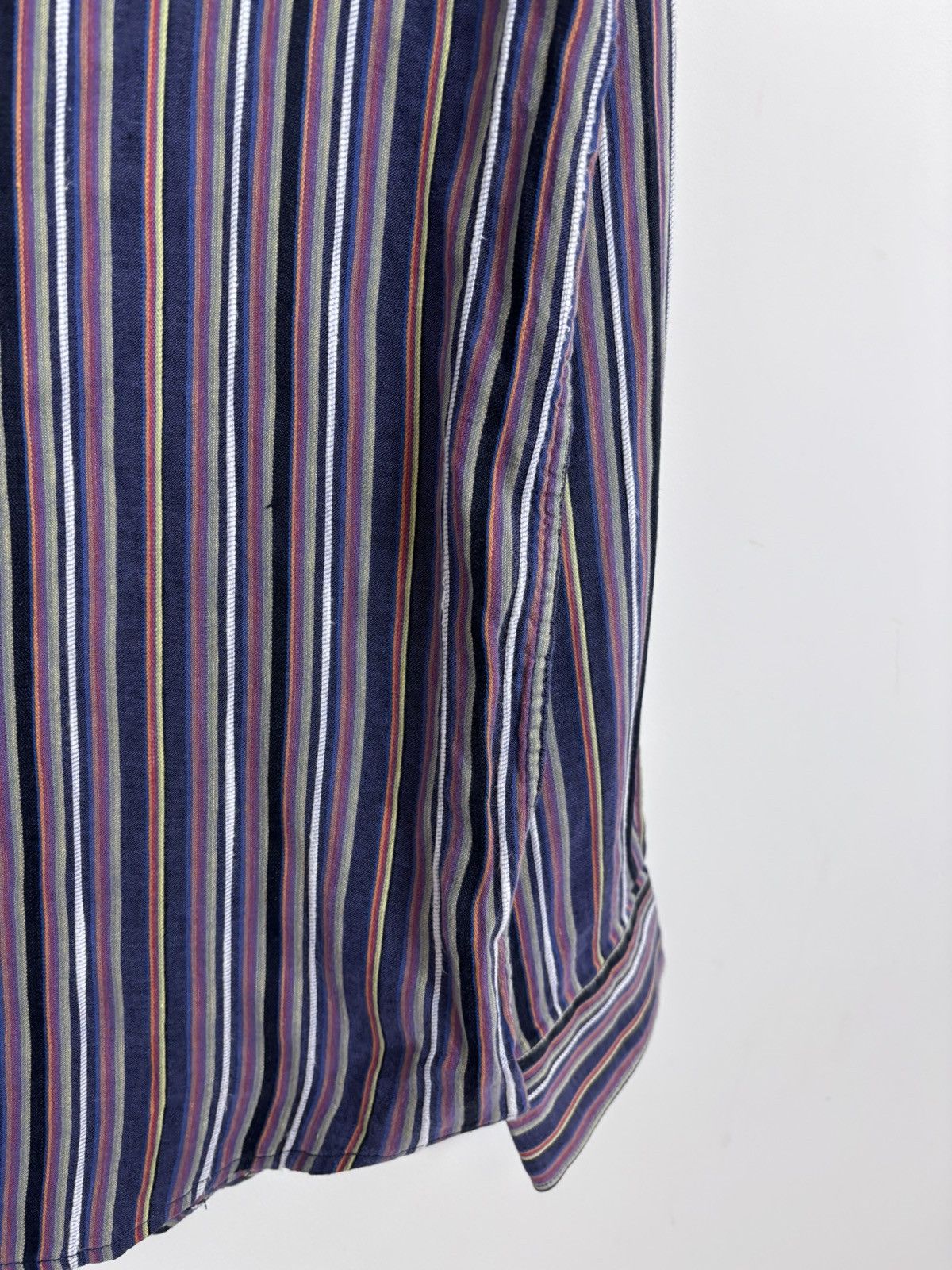 Missoni Vintage Missoni Sport Striped Linen Cotton Button Up Shirt Size US M / EU 48-50 / 2 - 9 Thumbnail