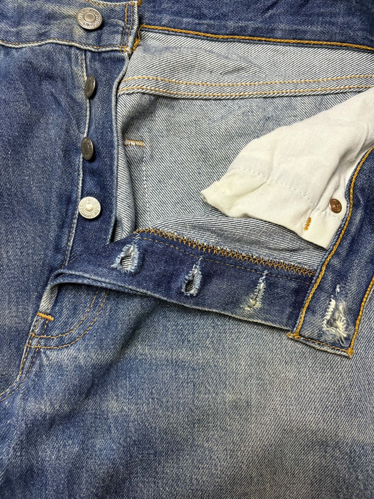 Levi's Vintage 90s Levis 501XX Mud Wash Loose Baggy Jeans Size US 32 / EU 48 - 3 Thumbnail