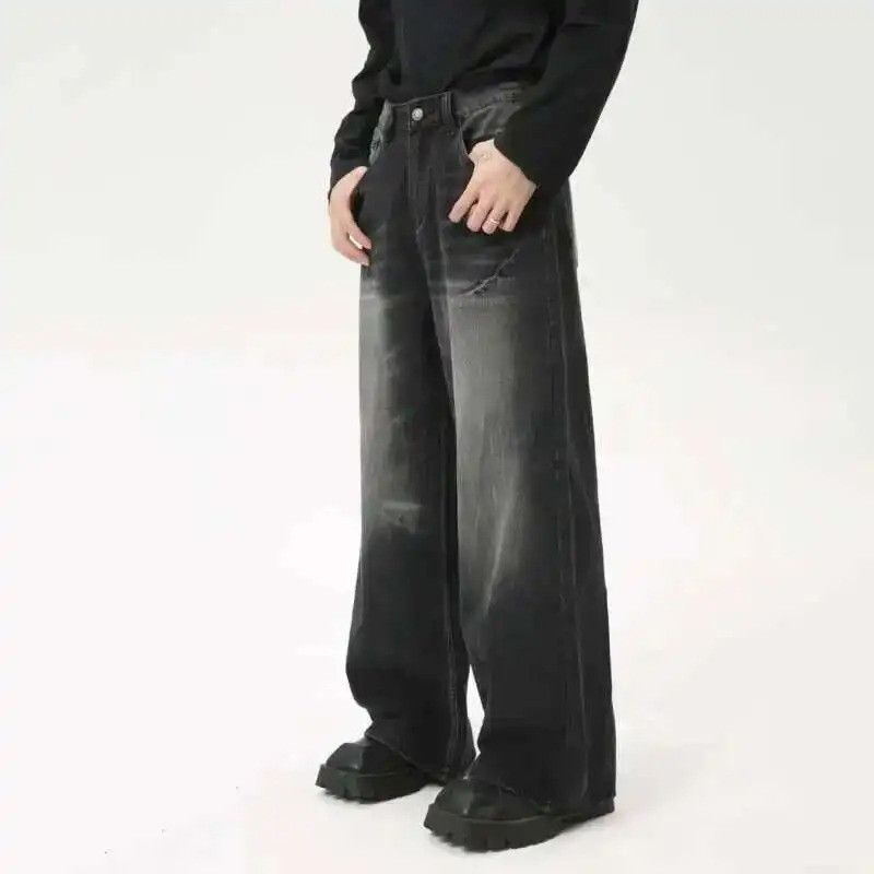 Jean American Style Male Jeans Loose Zipper Wide-leg Size US 32 / EU 48 - 2 Thumbnail