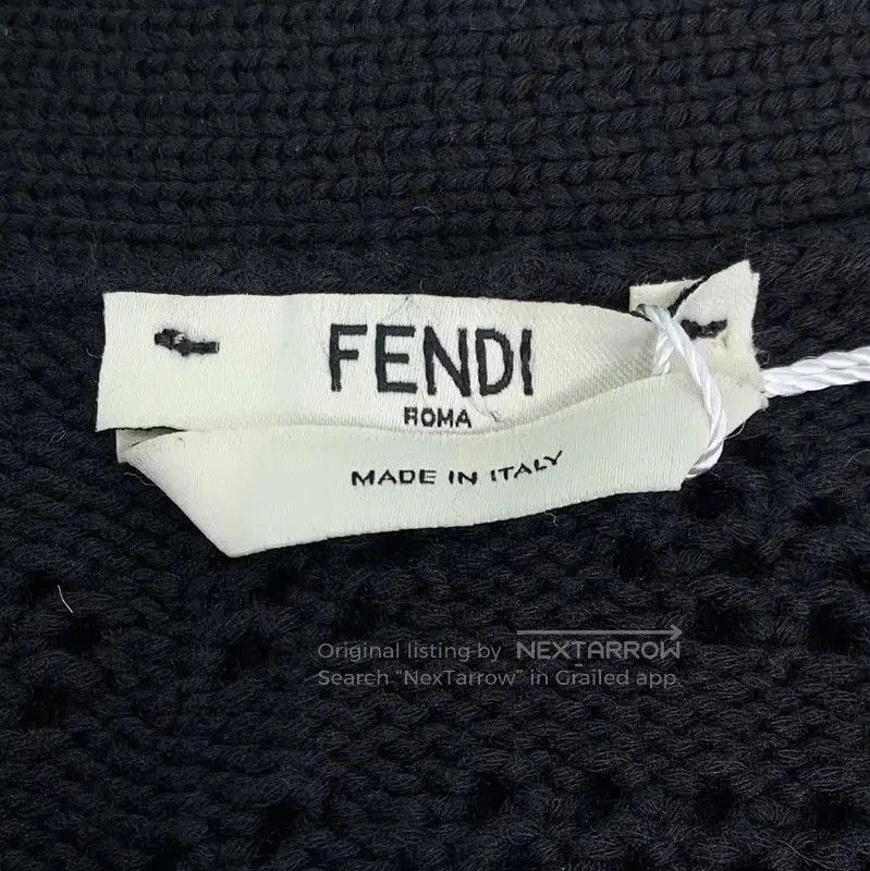 Fendi Fendi Black Cotton Women's Cardigan . Size XS / US 0-2 / IT 36-38 - 5 Thumbnail