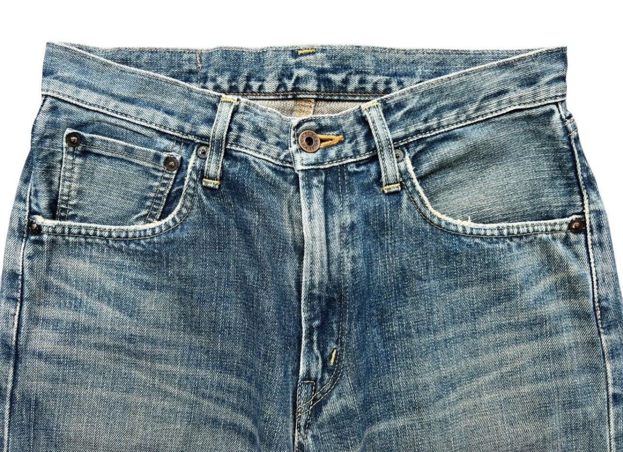 Edwin Vintage Edwin 505x Selvedge Distressed Denim Jeans 31x35 Size US 31 - 10 Thumbnail