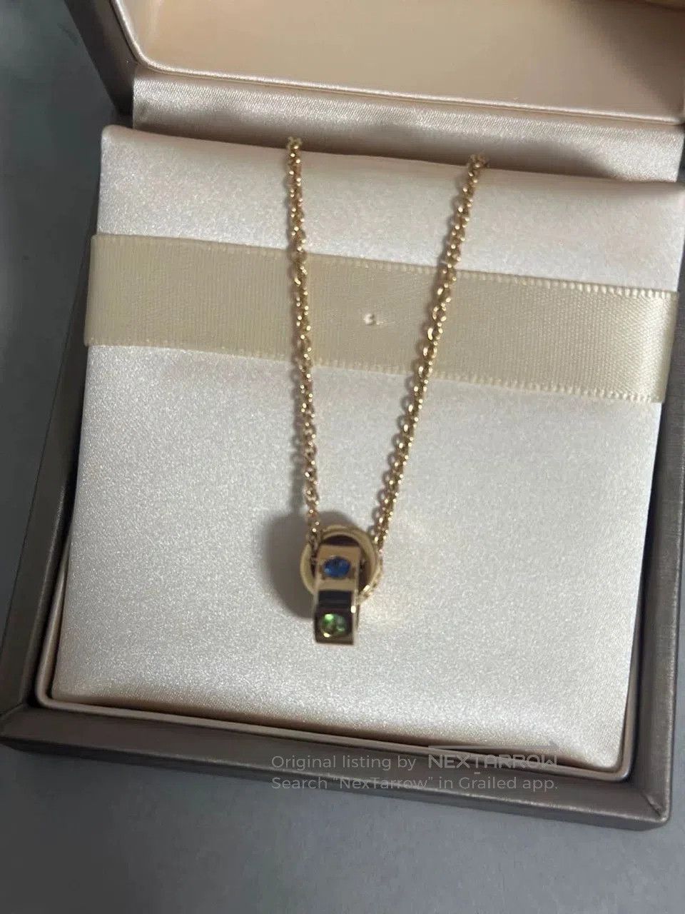 Bvlgari Bvlgari Double Ring Gemstone Necklace. Size ONE SIZE - 1 Thumbnail
