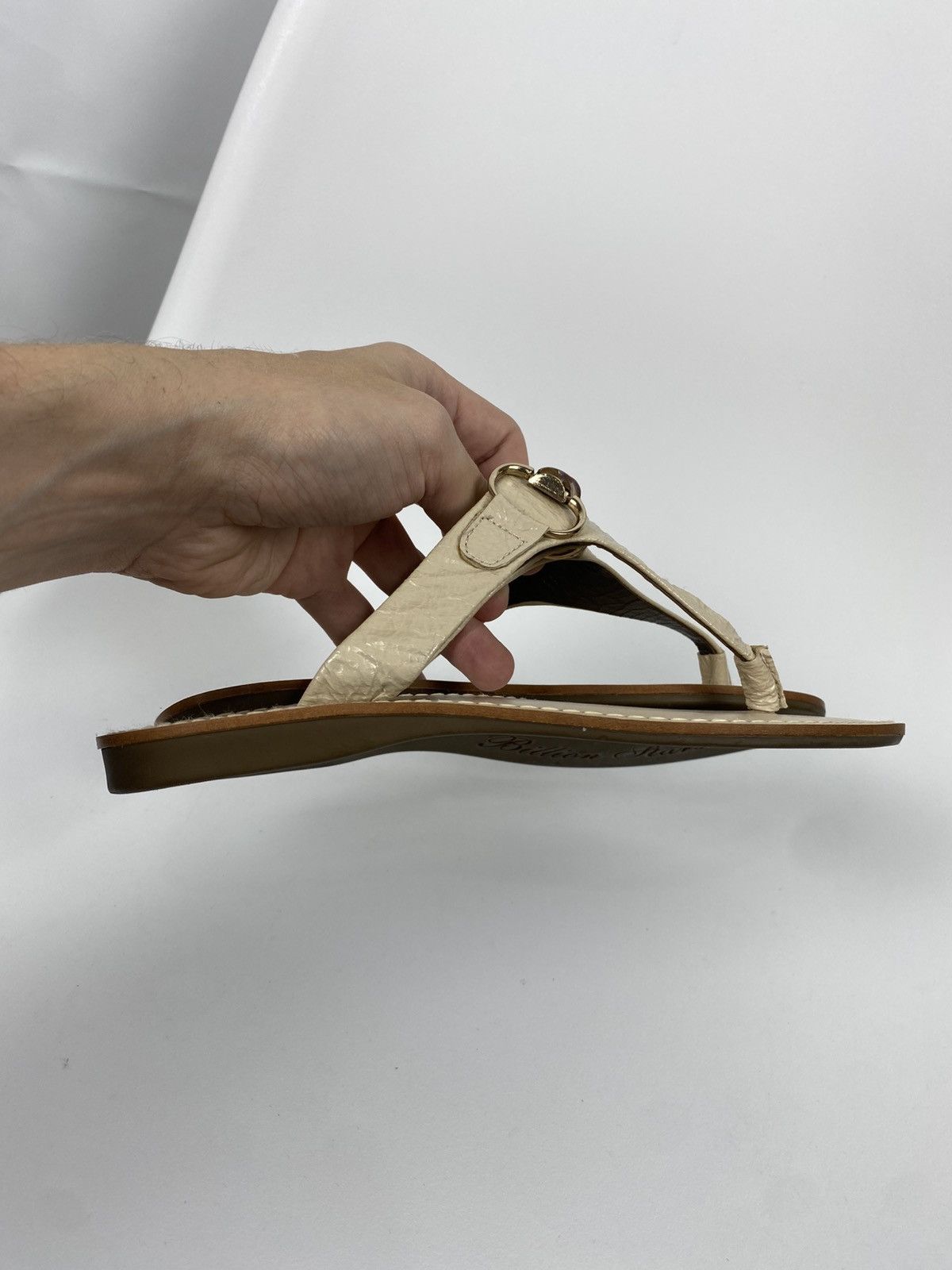 Other Waggon Paris Genuine Leather Flip Flops Slides size 37 Size US 7 / IT 37 - 9 Thumbnail