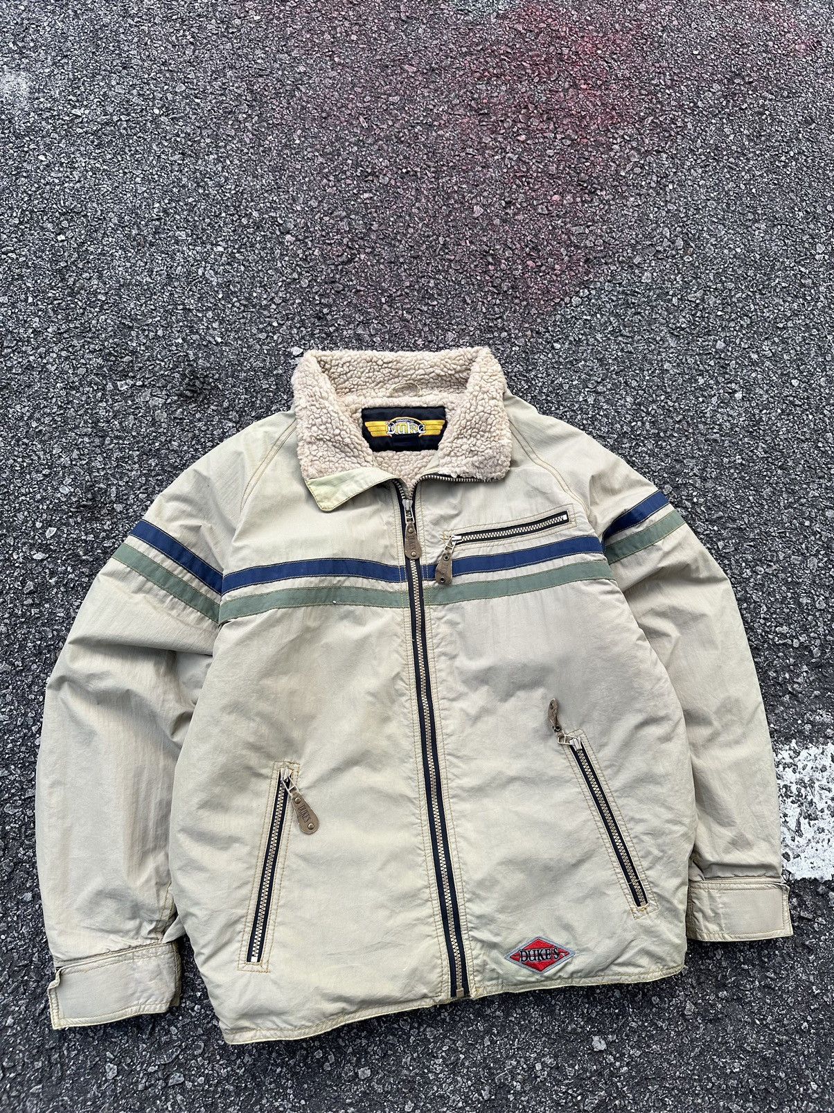 Vintage 👹Vintage DUKES SNOWBOARDS Fleece Lined Jacket Size US L / EU 52-54 / 3 - 3 Thumbnail