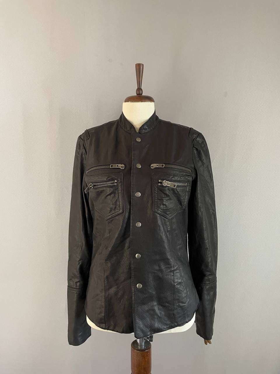 Allsaints Allsaints Leather Moto Jacket Black Size US S / EU 44-46 / 1 - 1 Thumbnail