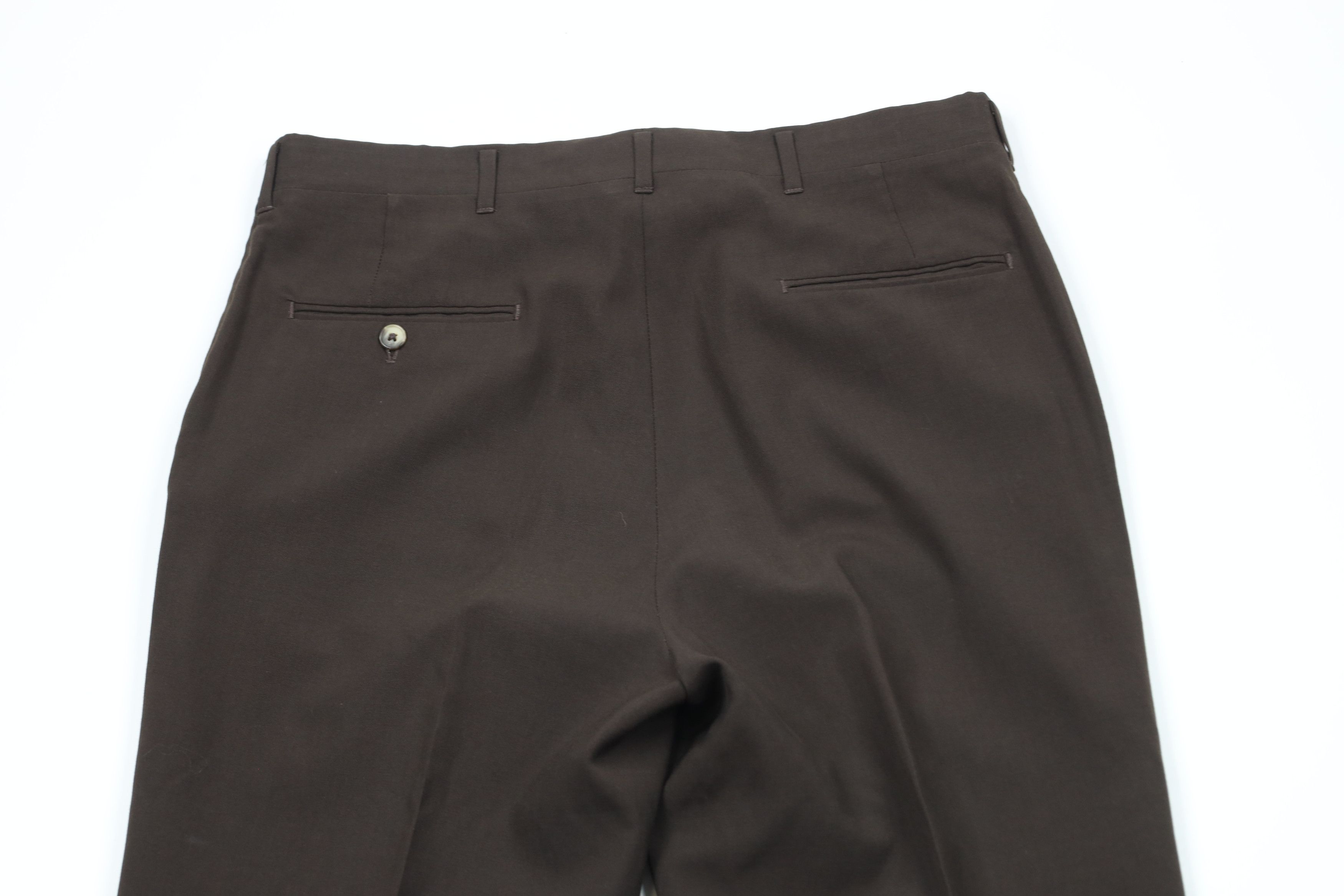 Vintage 70s Streetwear Flared Wide Leg Chino Pants Brown USA