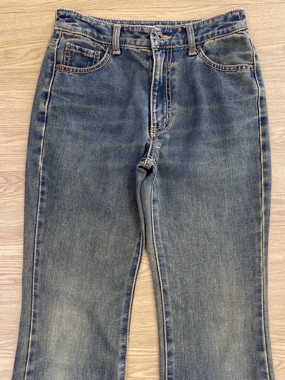 Japanese Brand Japanese Brand Grunge Flare Jeans Size US 28 / EU 44 - 2 Thumbnail
