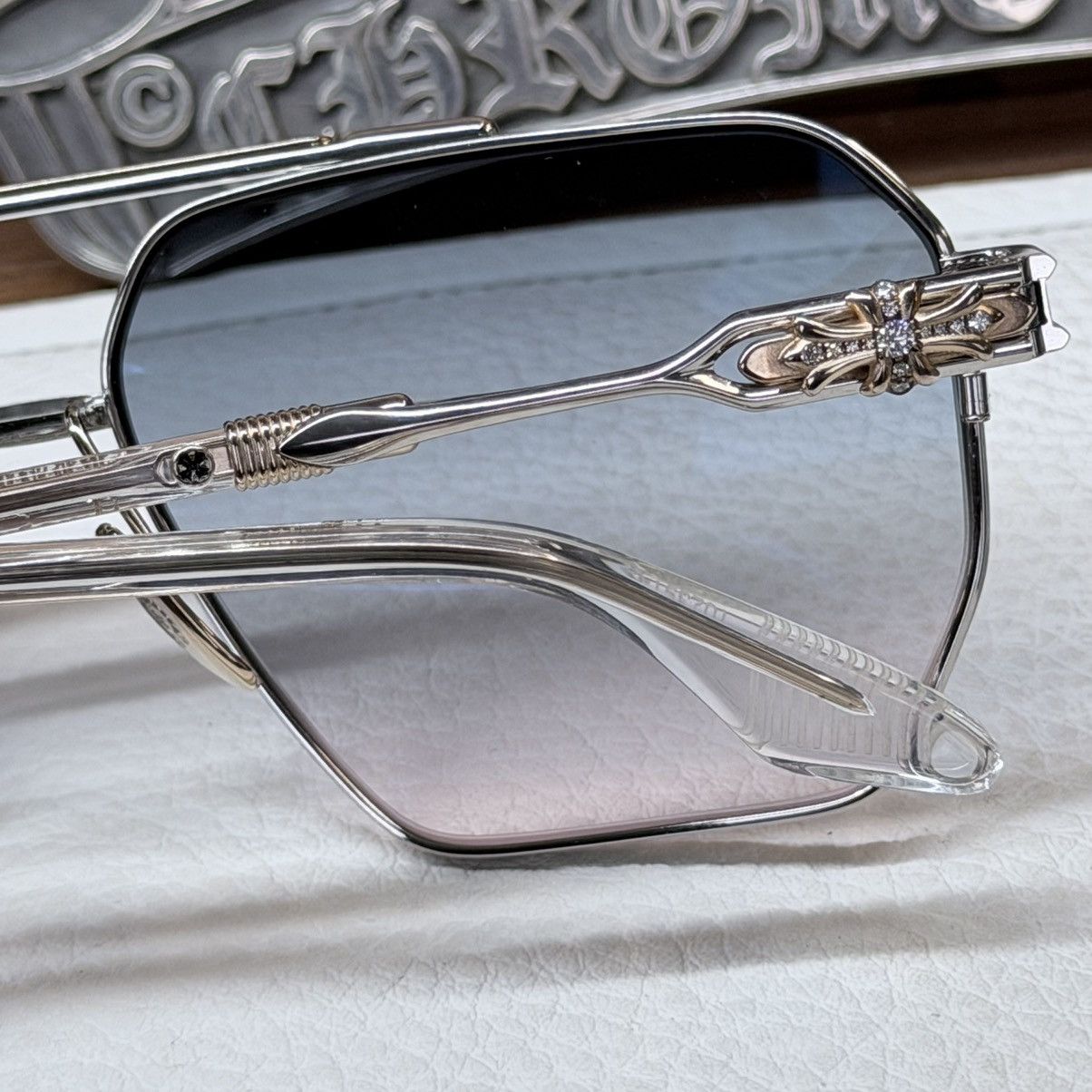 Chrome Hearts 💎JEWEL💎 Chrome Hearts Ripping 1/1 Sunglasses Size ONE SIZE - 17 Thumbnail