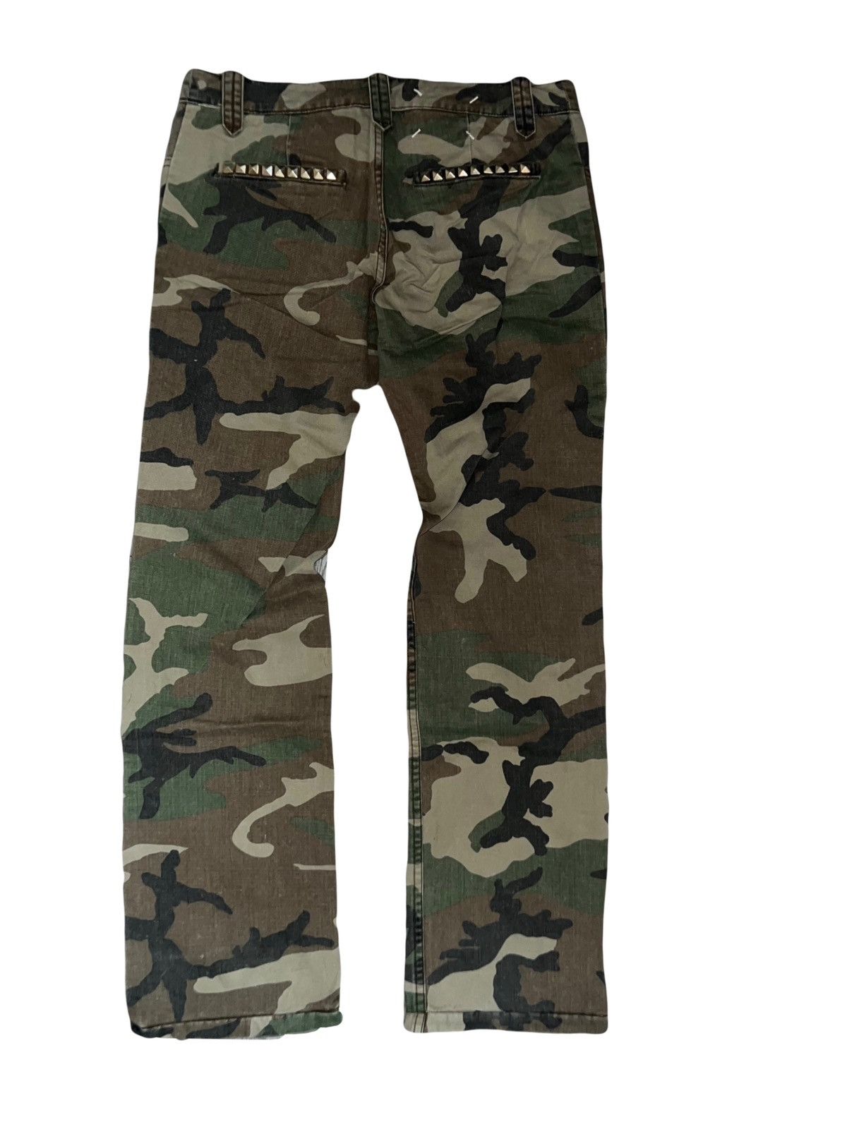 Japanese Brand Vintage Y2K Camo low rise slim pants 🧚🏻🧑🏻‍🎤 Size 28" / US 6 / IT 42 - 3 Thumbnail