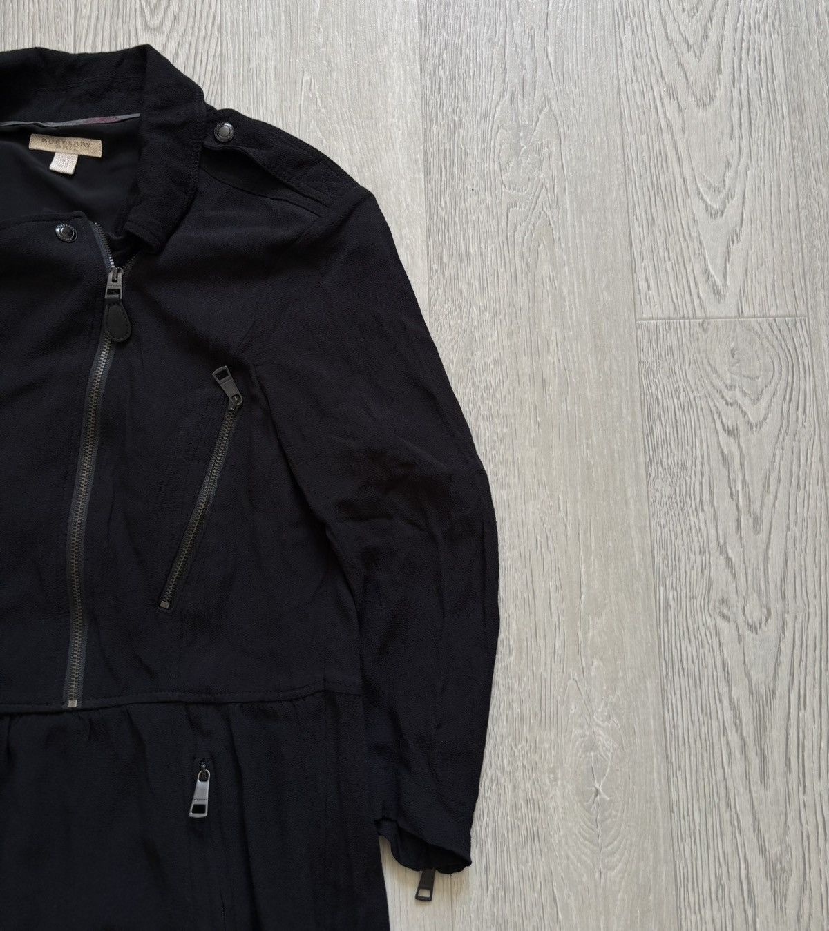 Burberry × Designer × Vintage Burberry Brit Zipped Dress Black Size M / US 6-8 / IT 42-44 - 3 Thumbnail