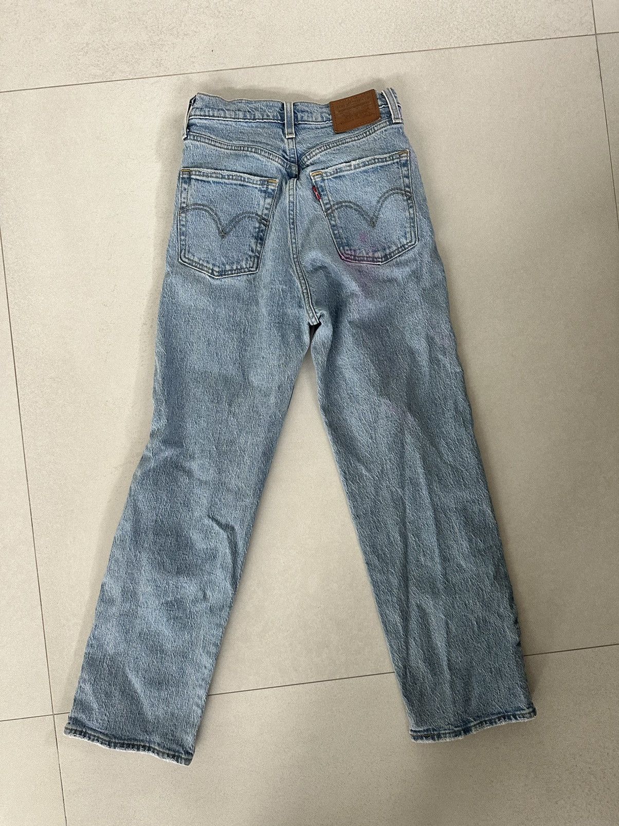 Levi's Levi's Women's Ribcage Straight Ankle Jeans Button Fly Size 25" / US 0 / IT 36 - 3 Thumbnail