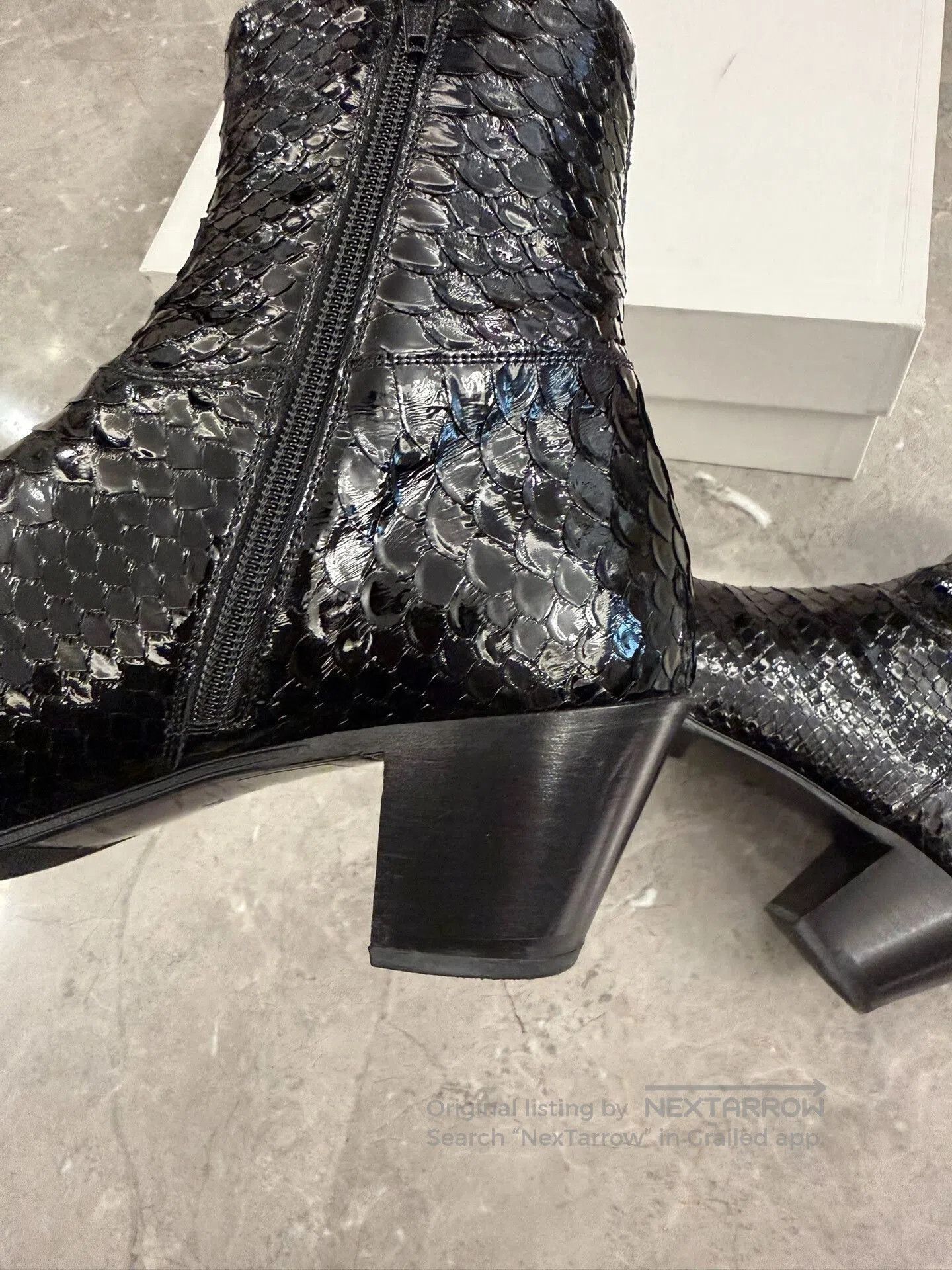 Celine Celine Python Leather Chelsea Boots. Size US 9 / EU 42 - 8 Thumbnail