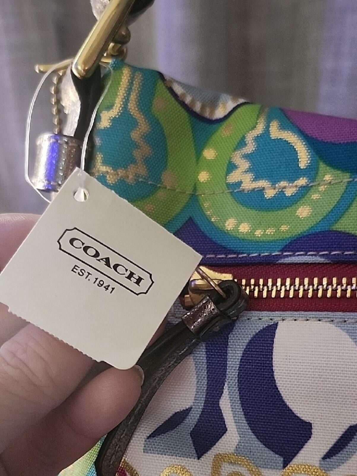 Coach Coach Multicolor Graphic Poppy Shoulder Bag Size ONE SIZE - 2 Thumbnail