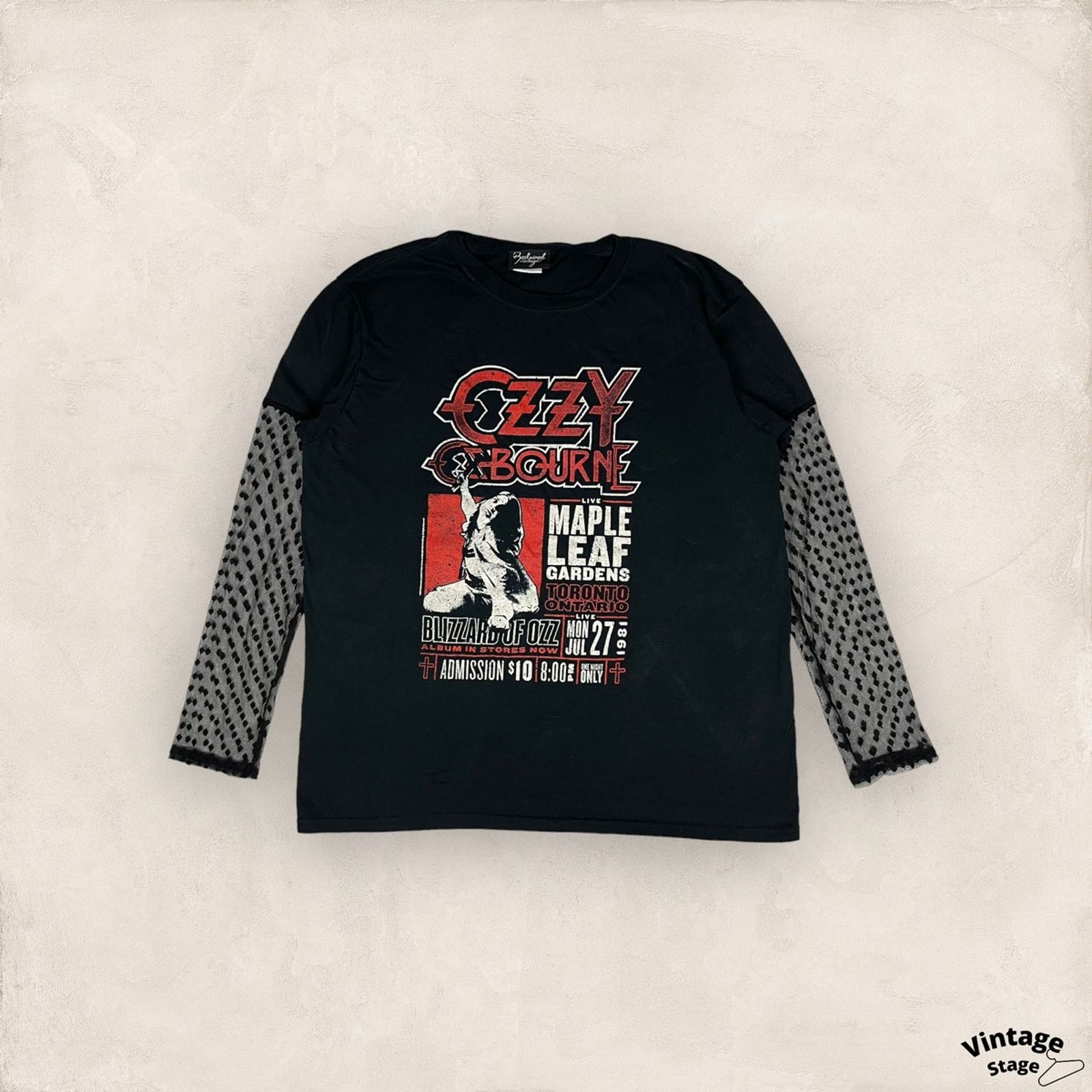 Ozzy Osbourne Reclaimed Vintage Ozzy Osbourne Long Sleeve Size US M / EU 48-50 / 2 - 1 Thumbnail