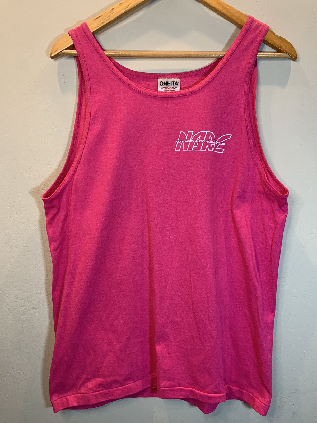 Budweiser × Vintage *RARE* Vintage 80s NARC Northern Auto Racing Club Bud Tank Size US M / EU 48-50 / 2 - 2 Thumbnail