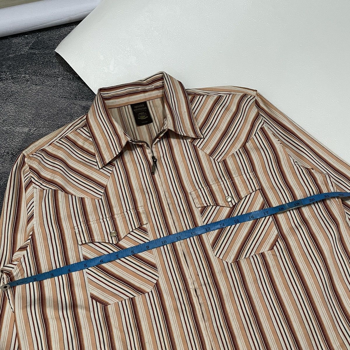 If Six Was Nine Vintage japanese punk splendid satisfaction stripe Ls Shirt Size US L / EU 52-54 / 3 - 8 Thumbnail