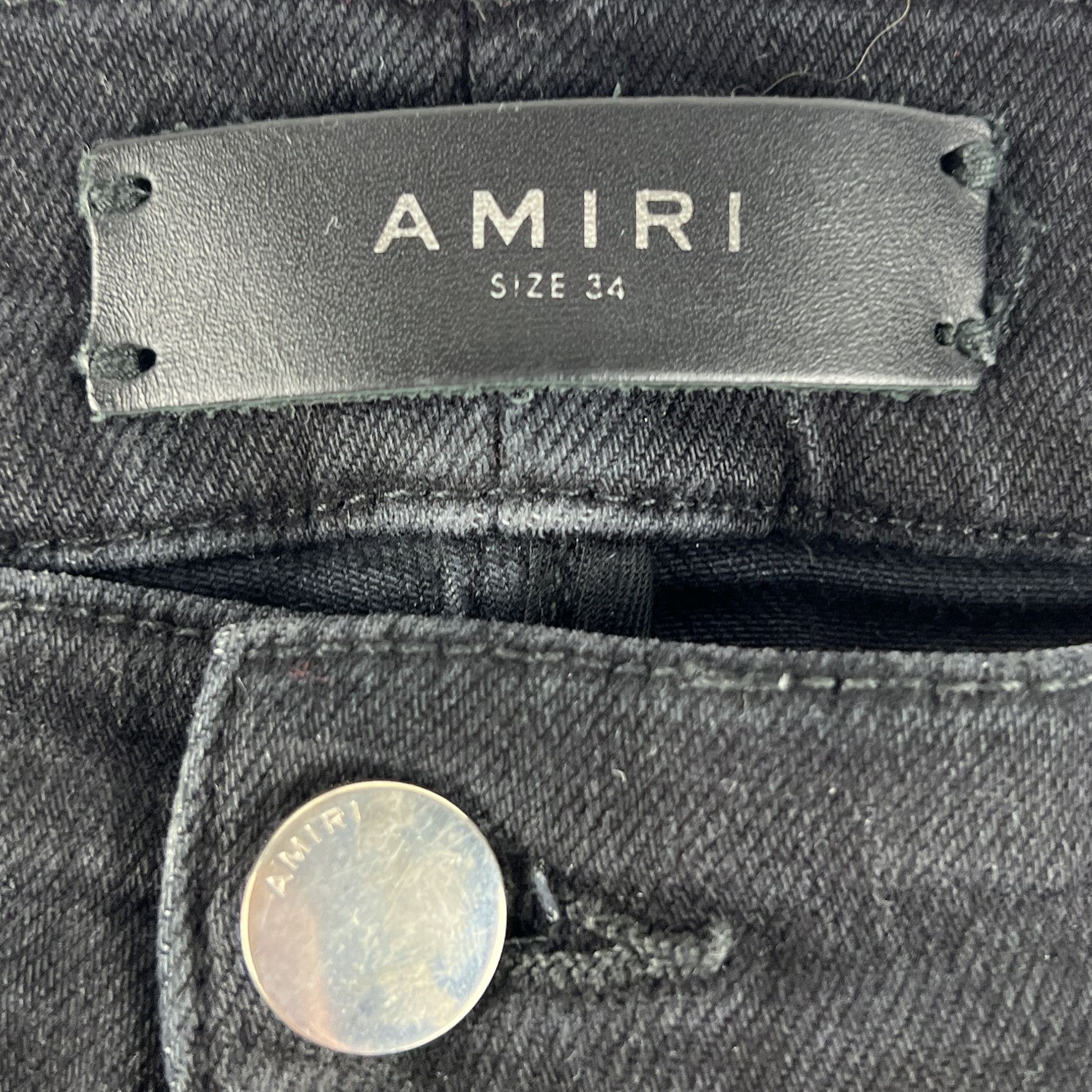 Amiri Amiri Washed Black Paint Distressed Jeans Size US 34 / EU 50 - 3 Thumbnail