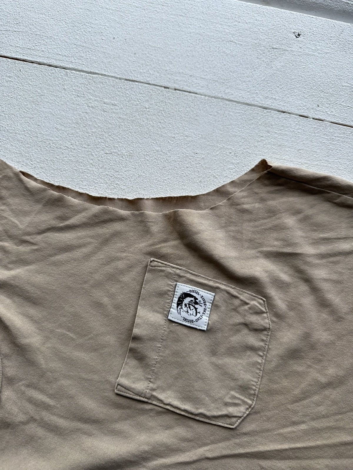 Diesel CRAZY🚨 DIESEL AVANT GARDE Y2K POCKET TANK TOP MEN BEIGE Size US M / EU 48-50 / 2 - 4 Thumbnail