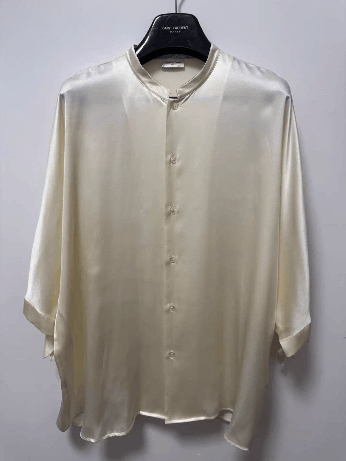 Saint Laurent Paris Sz 41 Saint Laurent Paris 23SS Silk Shirt-2508 Size US L / EU 52-54 / 3 - 1 Thumbnail