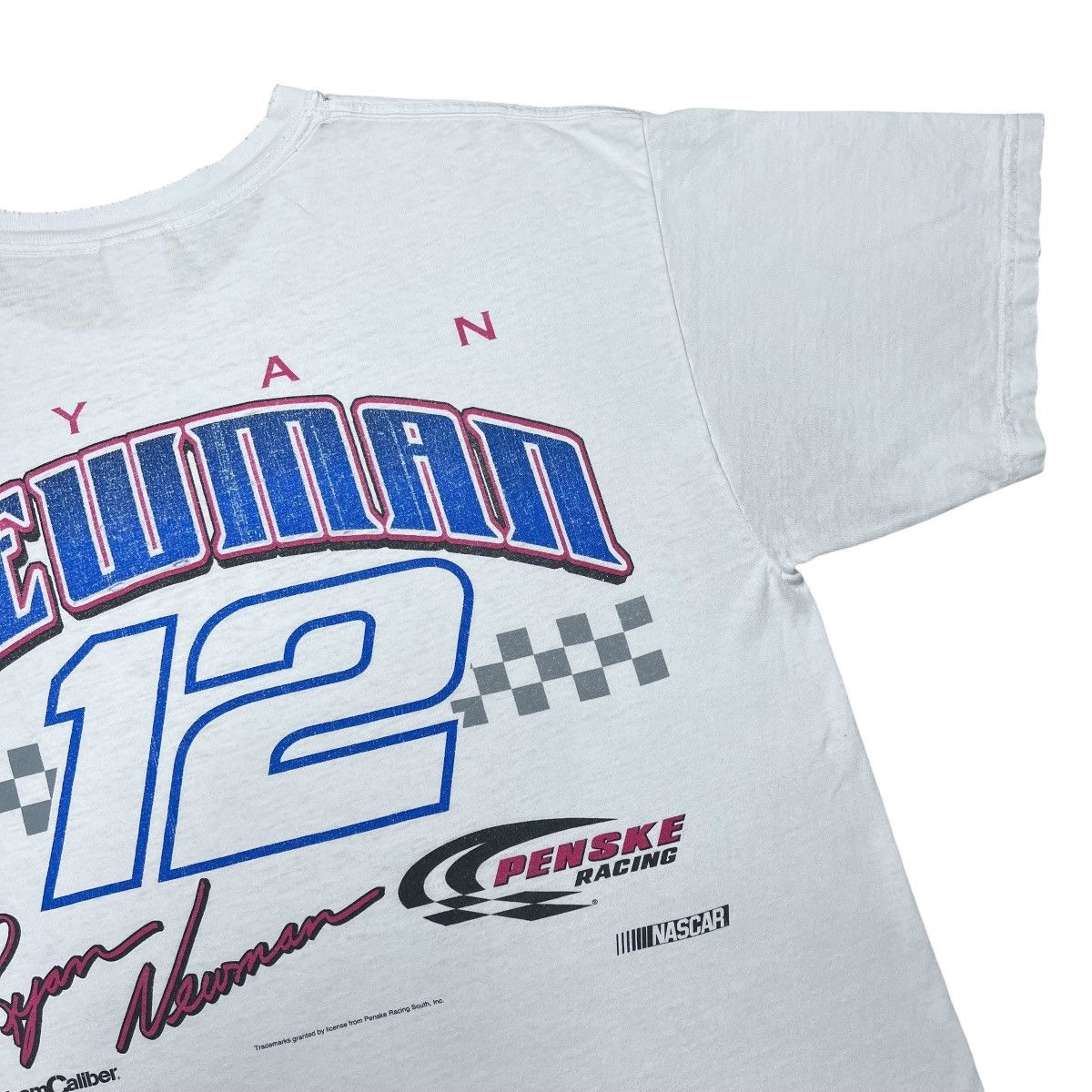 NASCAR Y2K Nascar Ryan Newman Dodge Mobil Double Sided Graphic Tee Size US XL / EU 56 / 4 - 16 Thumbnail