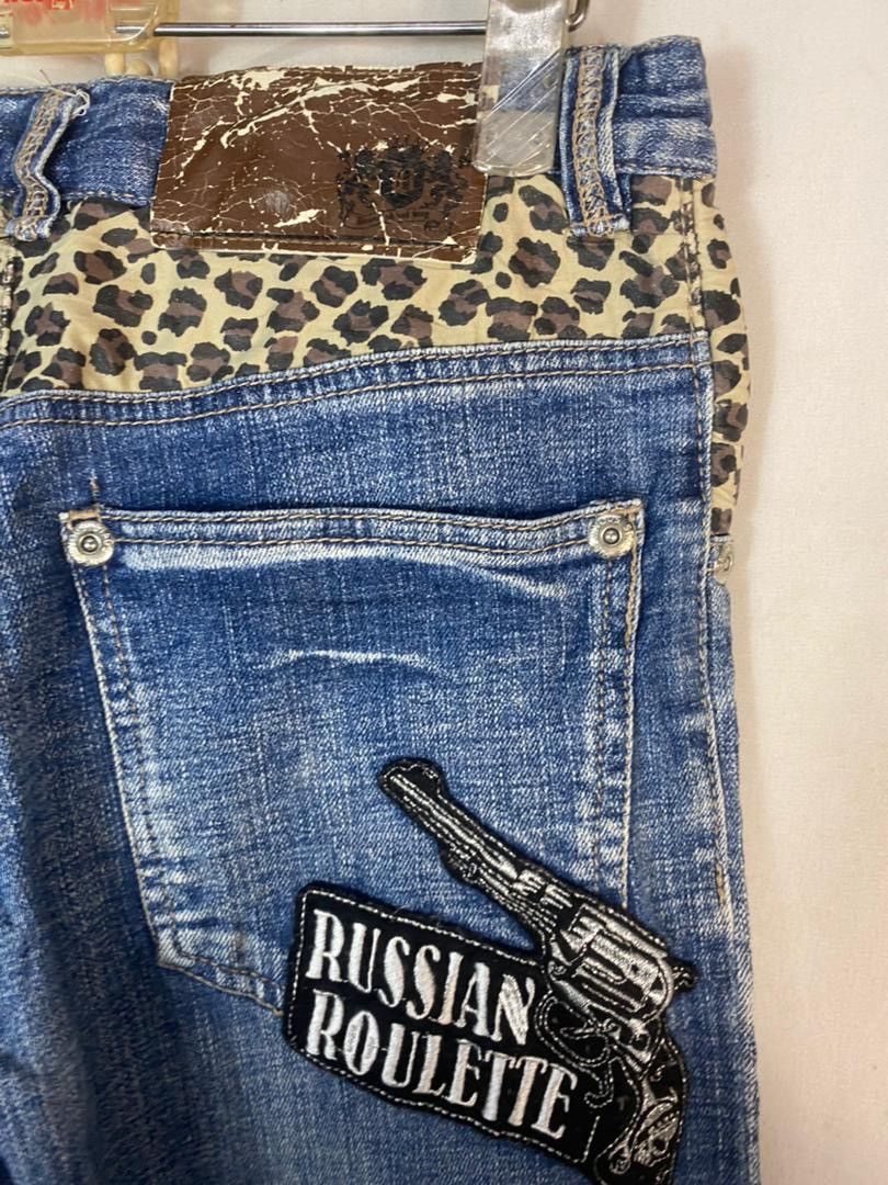 Japanese Brand Unisex🔥Unbrand denim with patches pants jeans Size 27" / US 4 / IT 40 - 13 Thumbnail