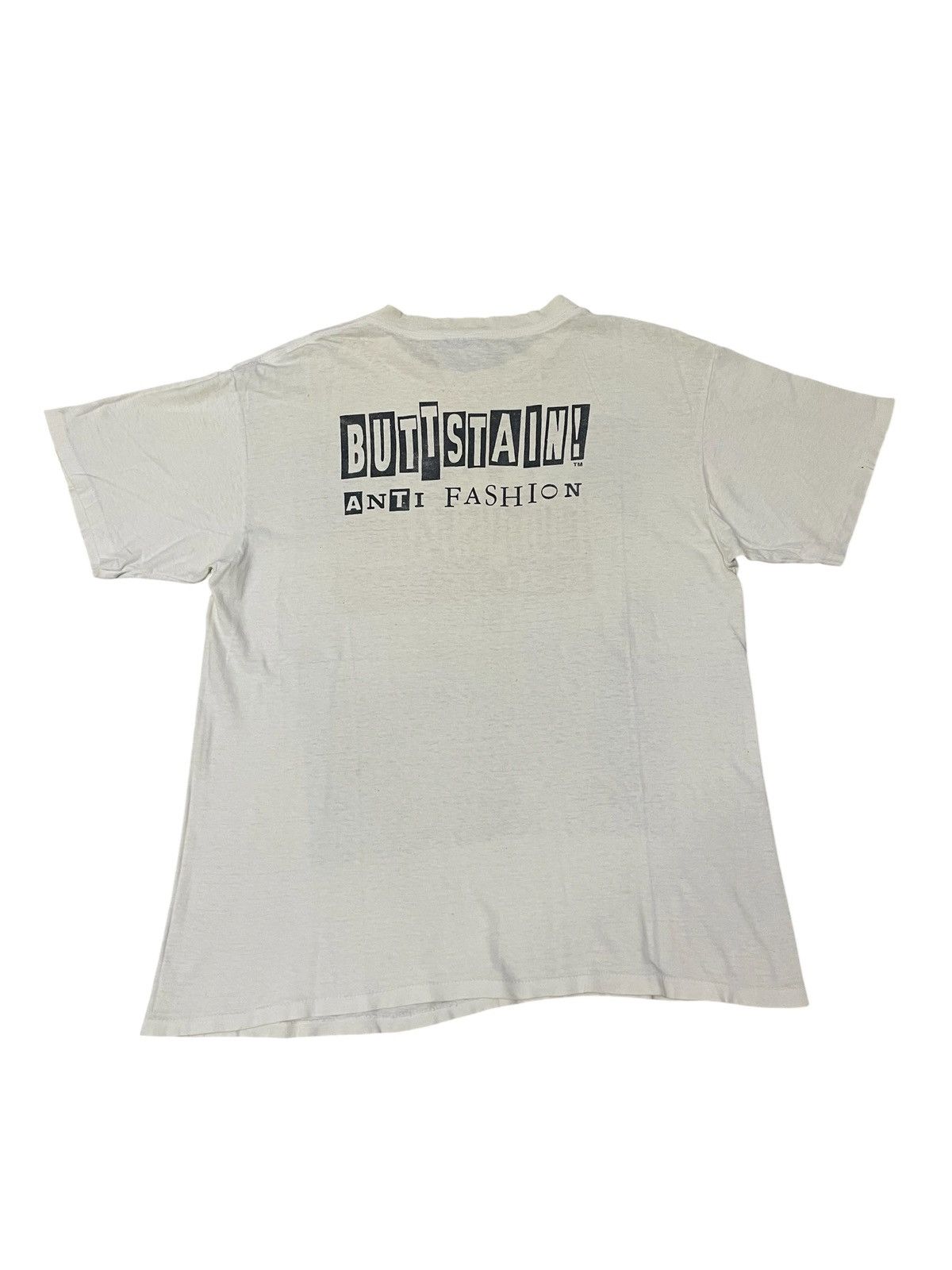 Vintage Vintage BUTTSTAIN! ANTI FASHION Dont Be A PU$$Y Wear Tshirt Size US L / EU 52-54 / 3 - 2 Thumbnail