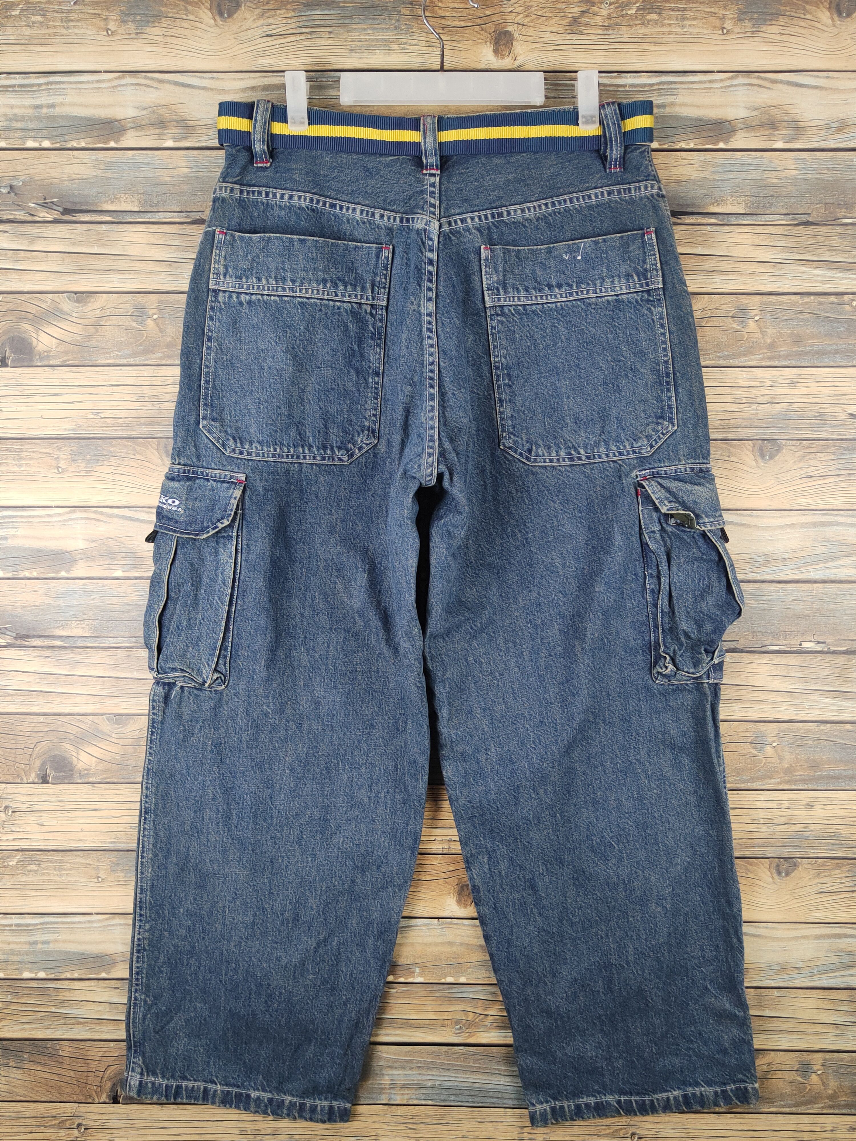 Welcome Skateboards DL Piko Blue Distressed Ripped Jeans #2610 Size US 34 / EU 50 - 8 Thumbnail