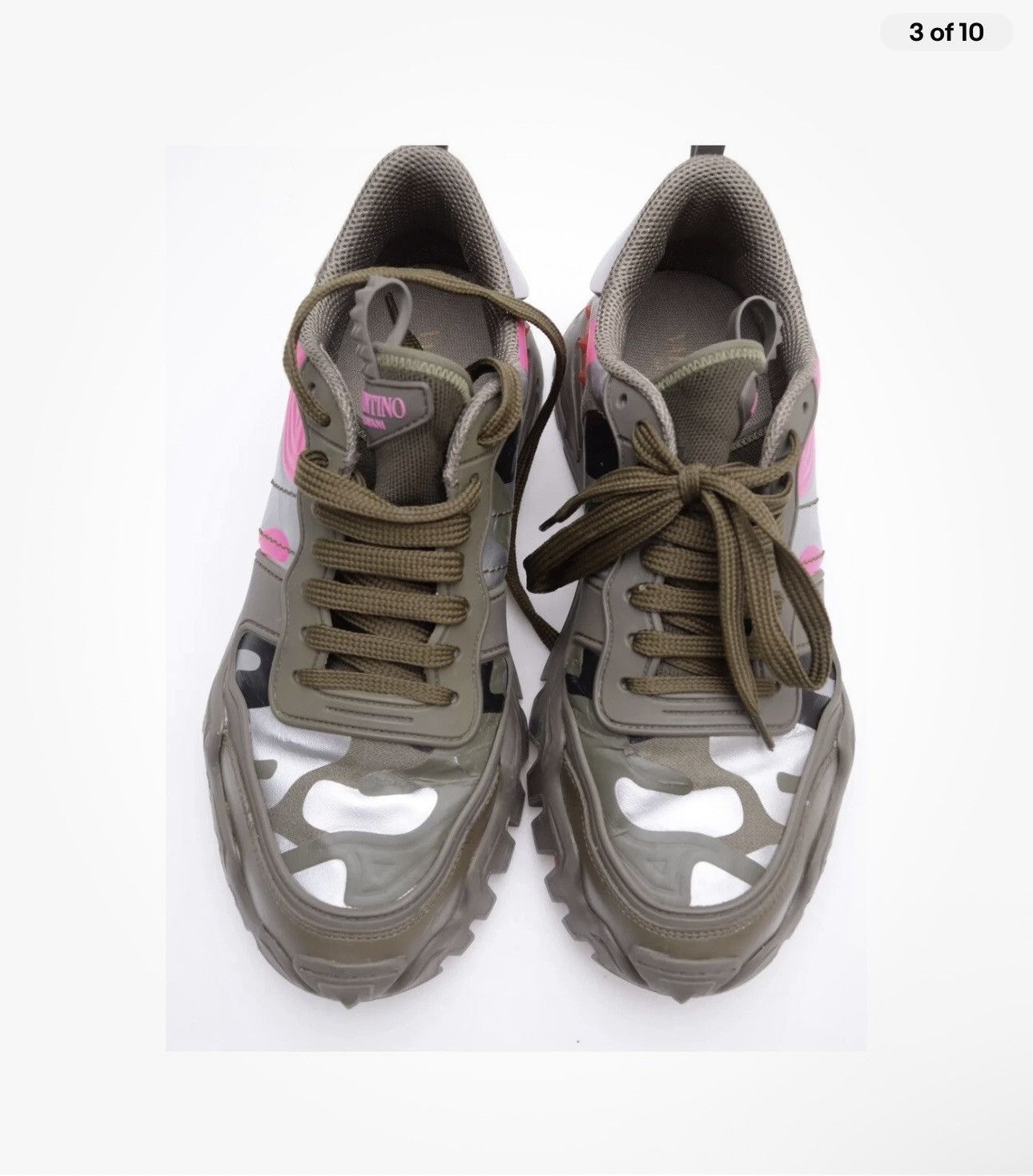 Valentino VALENTINO GARAVANI Sneakers Camouflage Rockstuds Size US 9 / EU 42 - 2 Thumbnail