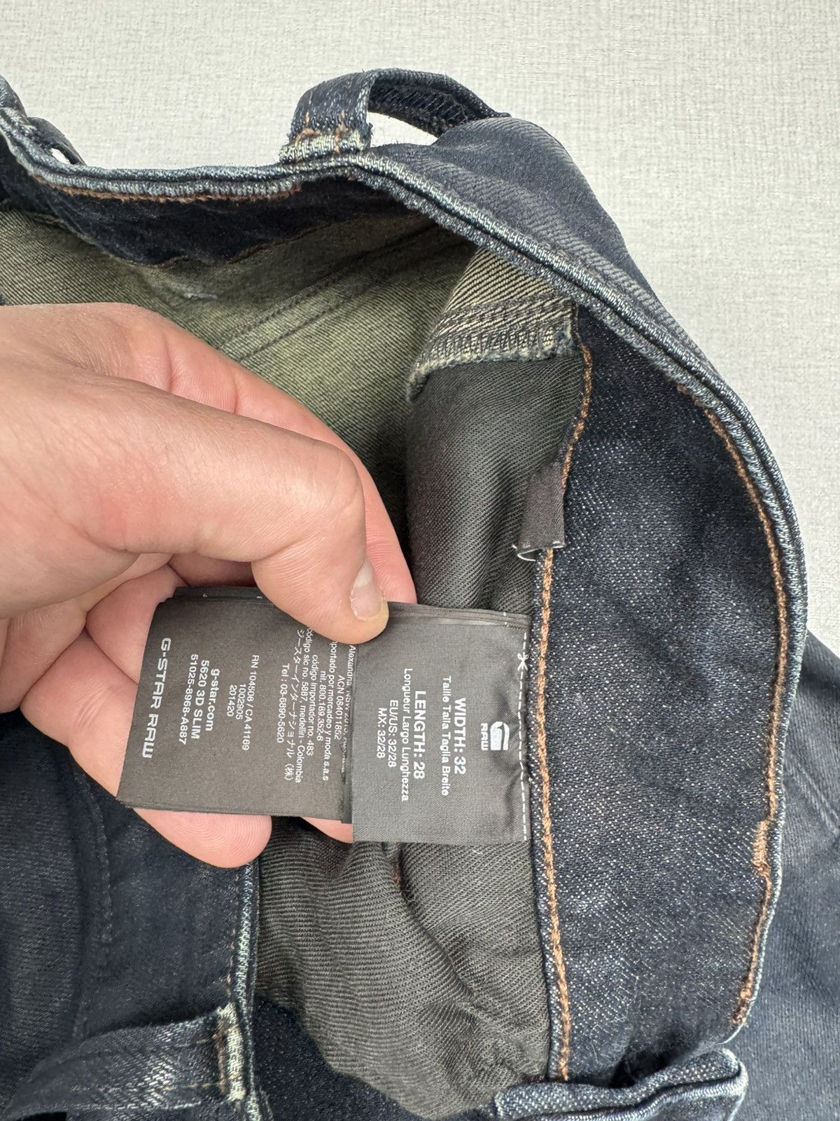 G-Star Men’s G-Star Raw 5620 3D Slim Jeans Denim Pants size W32L28 Size US 32 / EU 48 - 6 Thumbnail