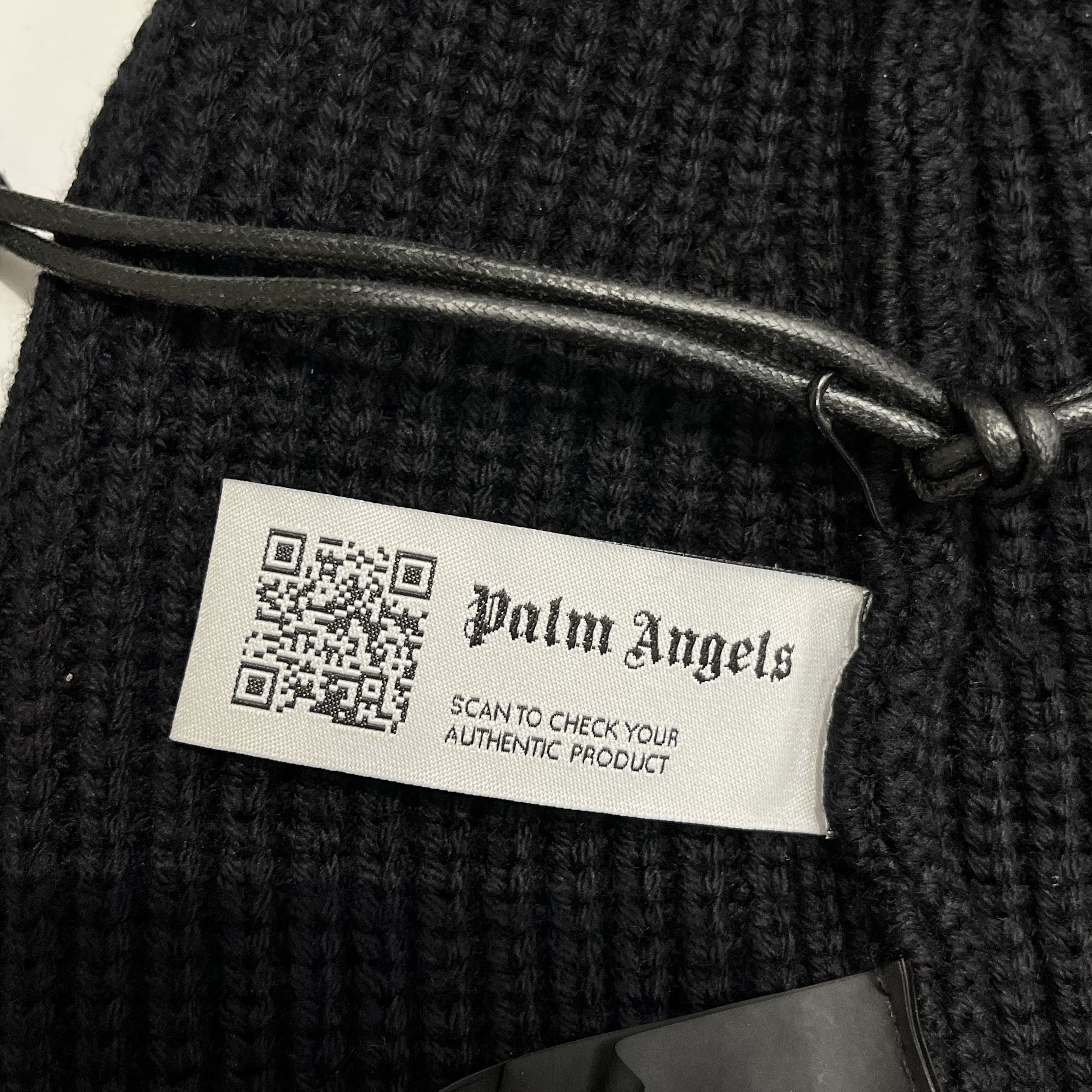 Palm Angels Palm Angels Knitted Beanie Black Size ONE SIZE - 8 Thumbnail