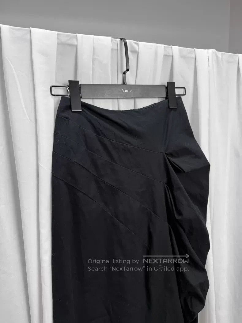 Dries Van Noten Dries Van Noten asymmetric pleated midi skirt| Size 42" / US 20 - 2 Thumbnail