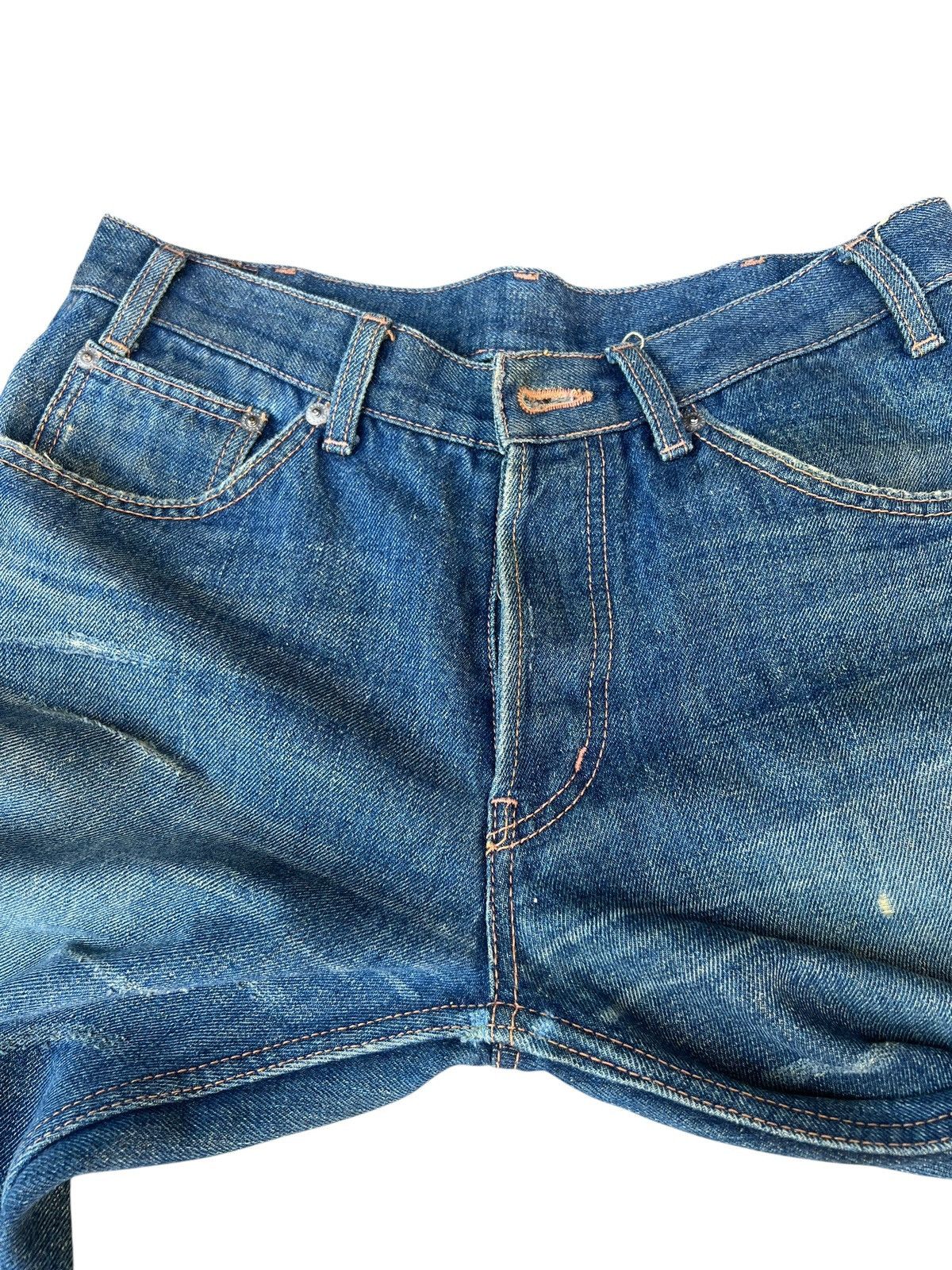 Backbone Backbone X Bobson Japan Distressed Fade Denim Bootcut Jeans Size US 31 - 13 Thumbnail