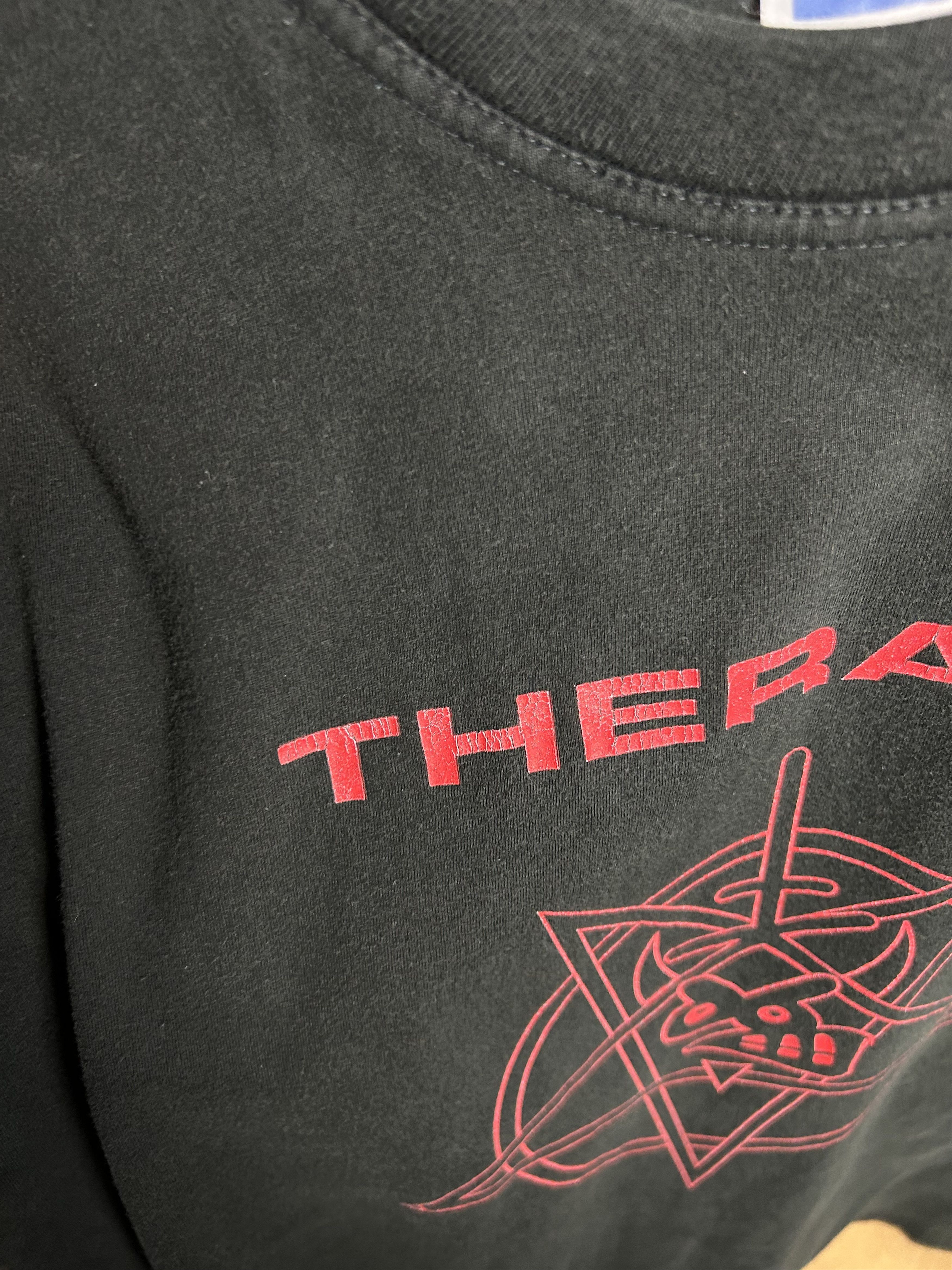 Band Tees Vintage 2000s Therapy? Hey Satan Your Rock Band T-shirt Size US L / EU 52-54 / 3 - 12 Thumbnail