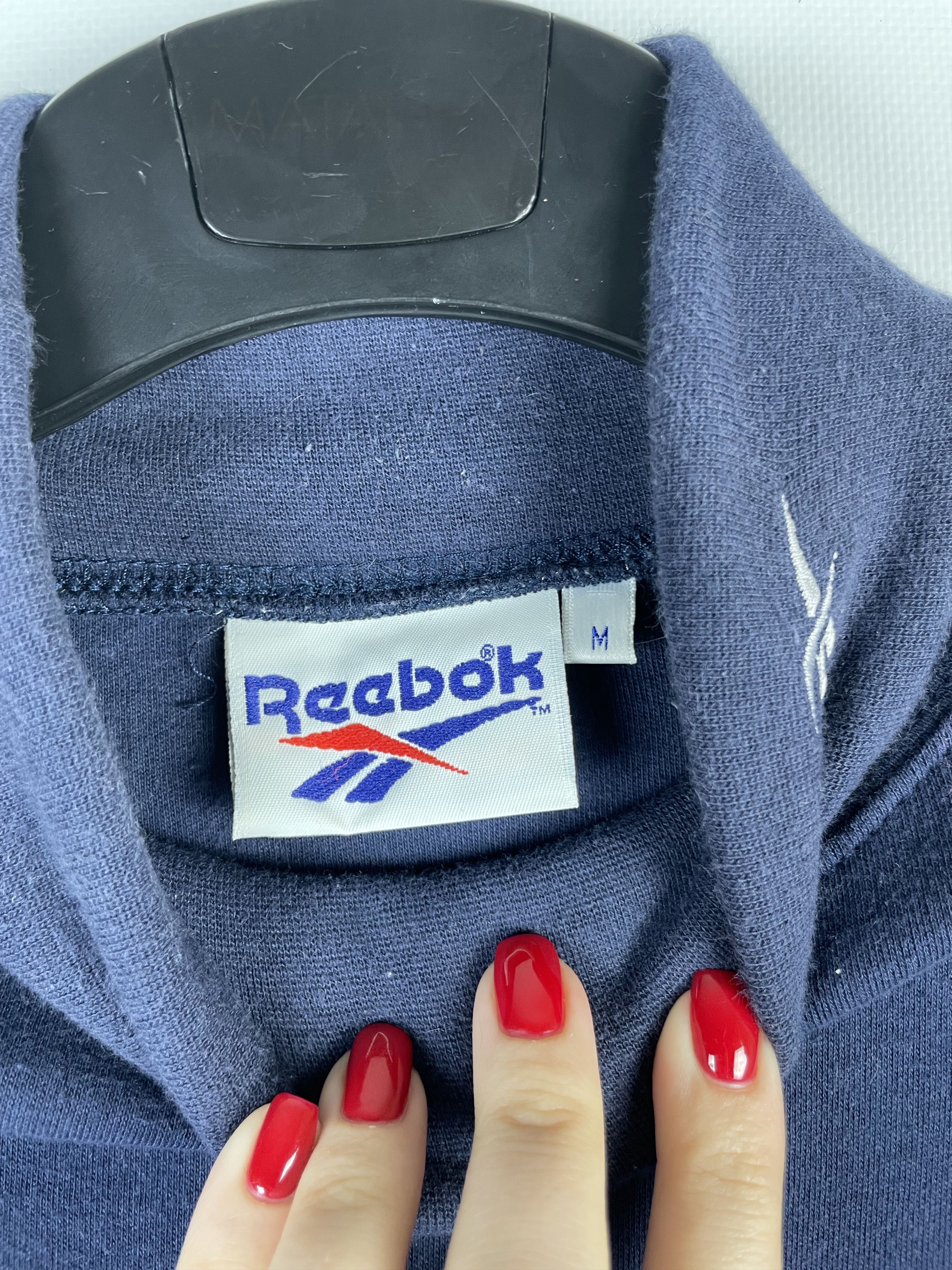 Reebok Reebok Vintage Navy Blue Golf Sleeve Longsleeve T-Shirt Size US M / EU 48-50 / 2 - 5 Thumbnail