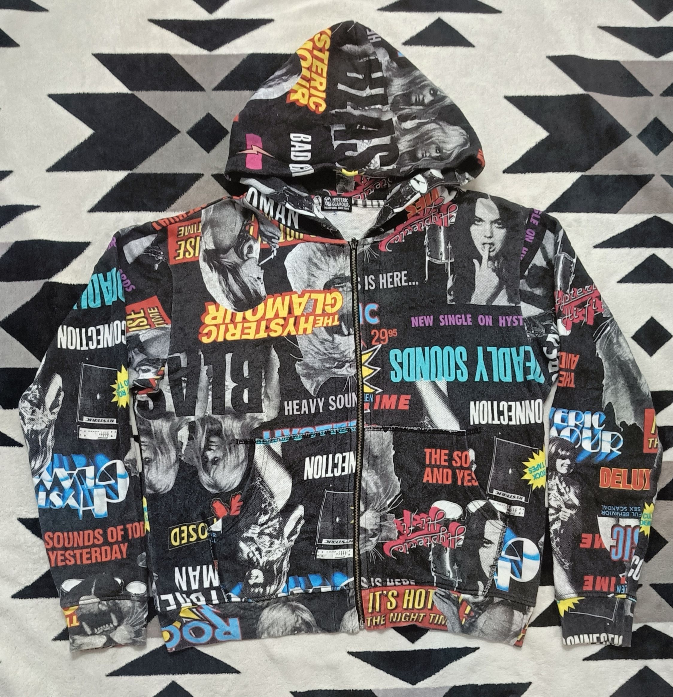 Hysteric Glamour 🔥🔥 Rare Hysteric Glamours Full Print Hoodie Size L / US 10 / IT 46 - 3 Thumbnail
