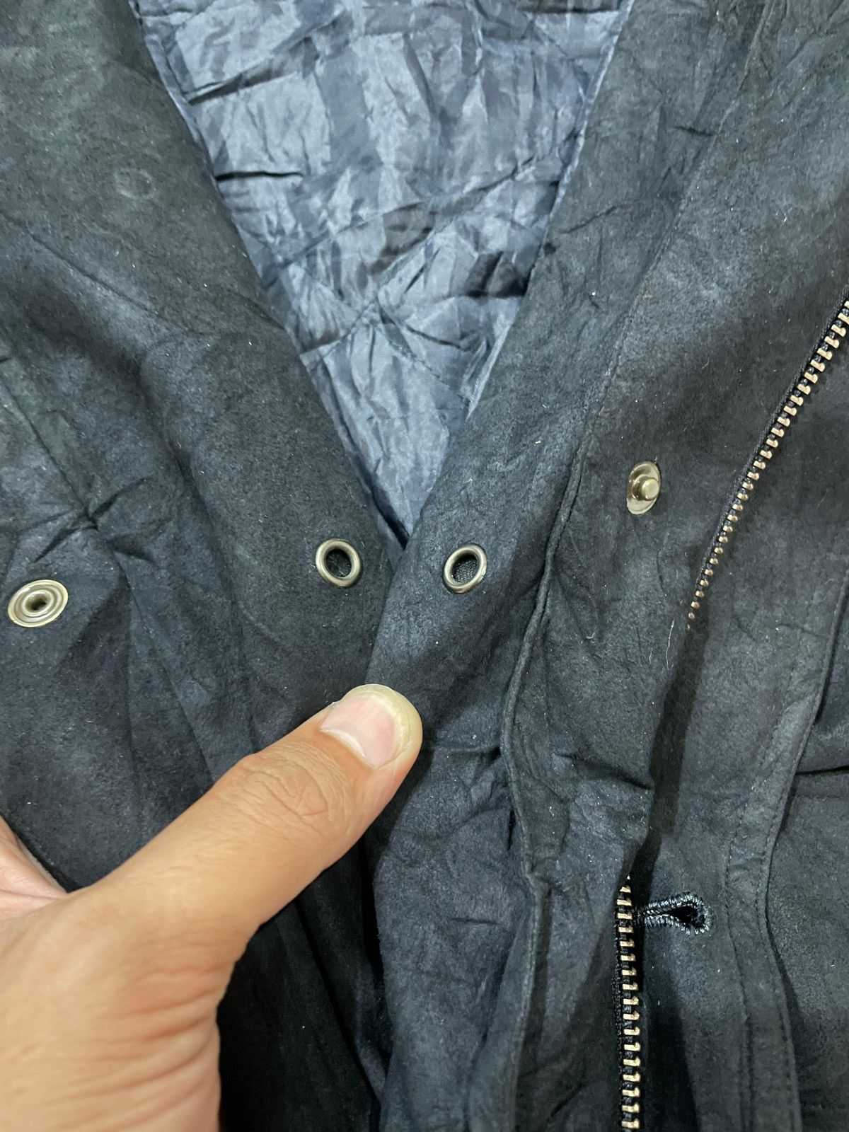 Designer × Playboy Vintage 90s Playboy Faux Suede Zip-up Hooded Jacket Size US XL / EU 56 / 4 - 21 Thumbnail
