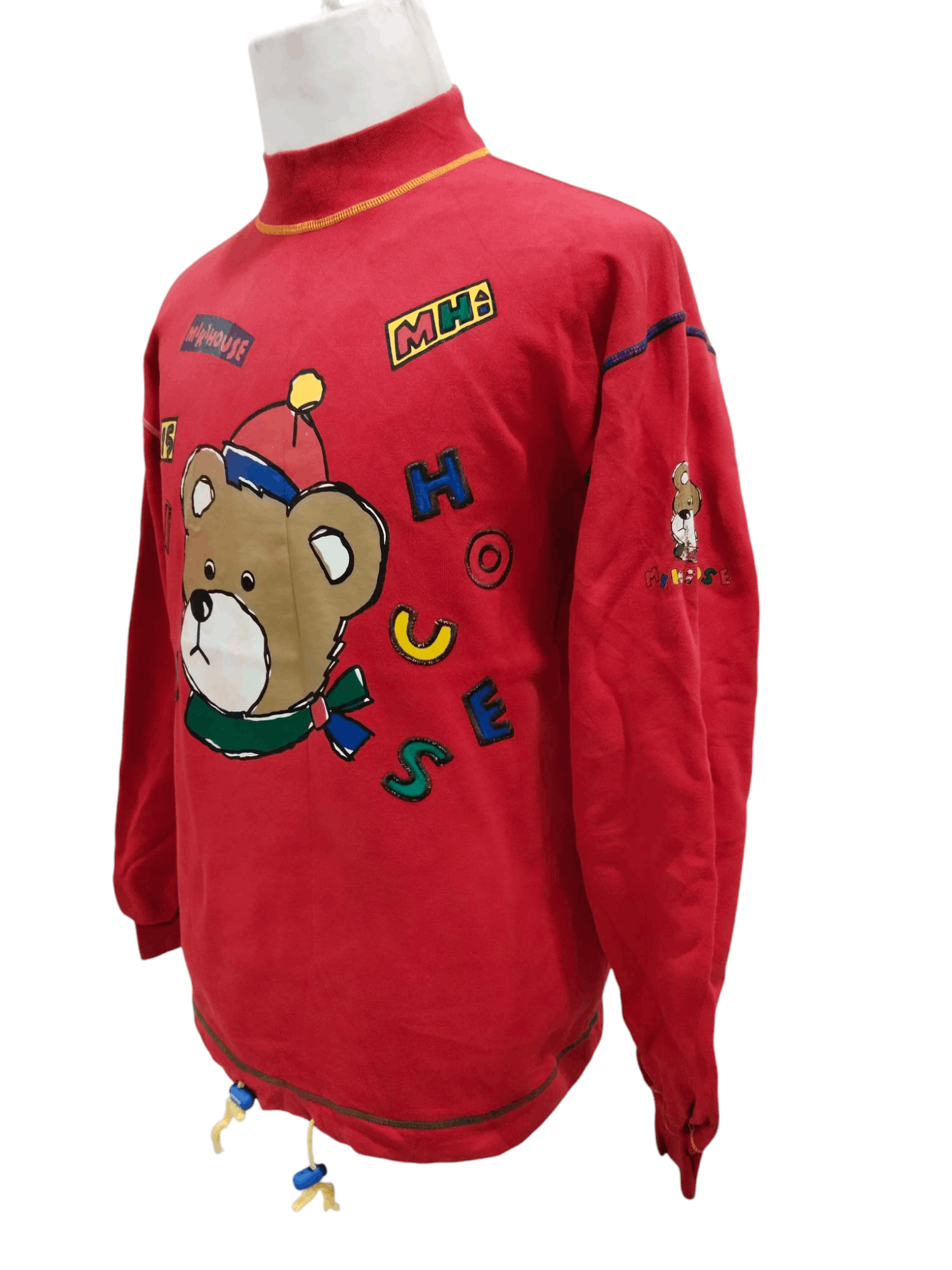 Vintage Miki House Big Logo Sweatshirt Size US M / EU 48-50 / 2 - 2 Thumbnail
