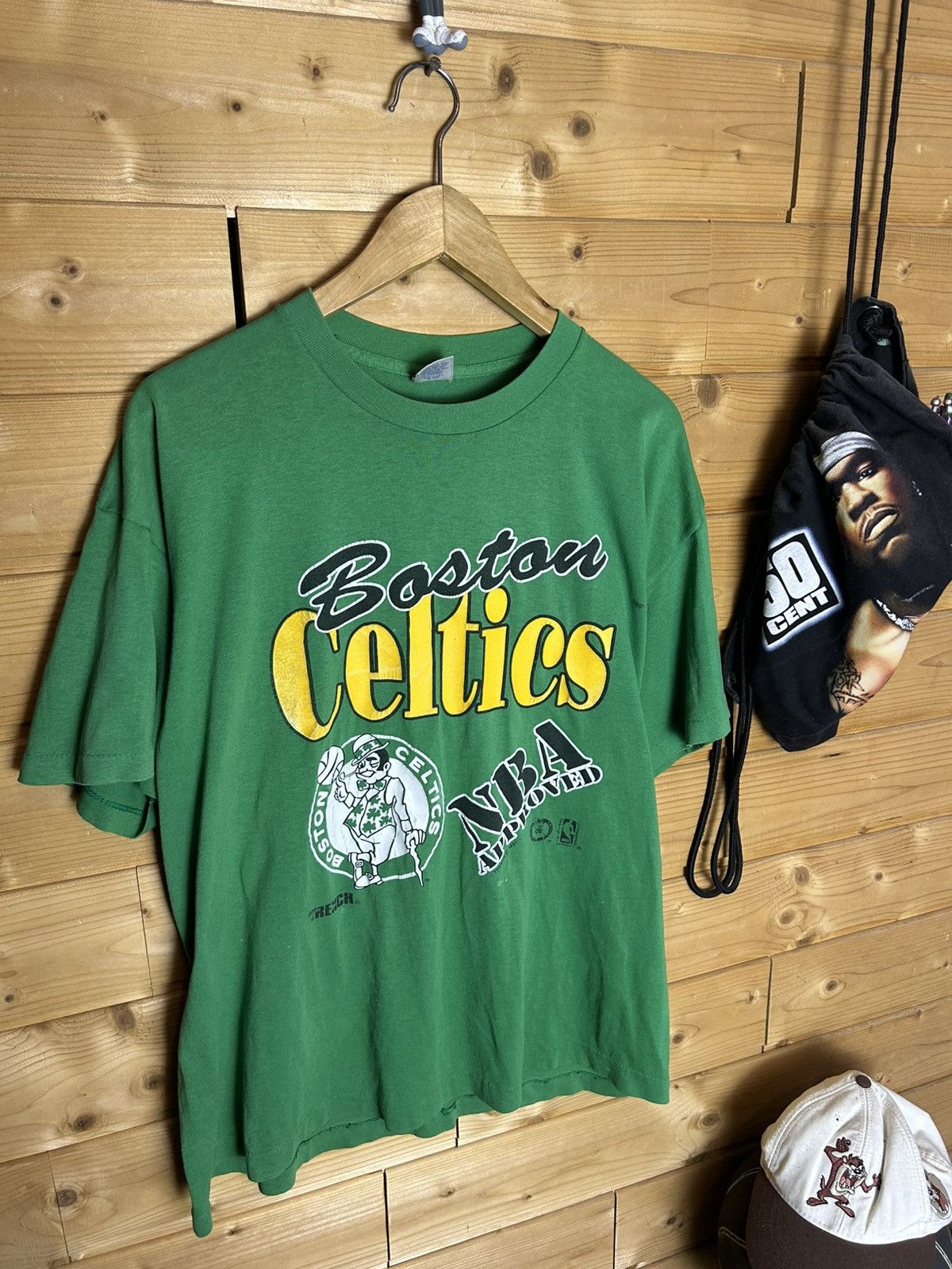 NBA Vintage 1991 Boston Celtics single stitch t shirt Size US XL / EU 56 / 4 - 3 Thumbnail