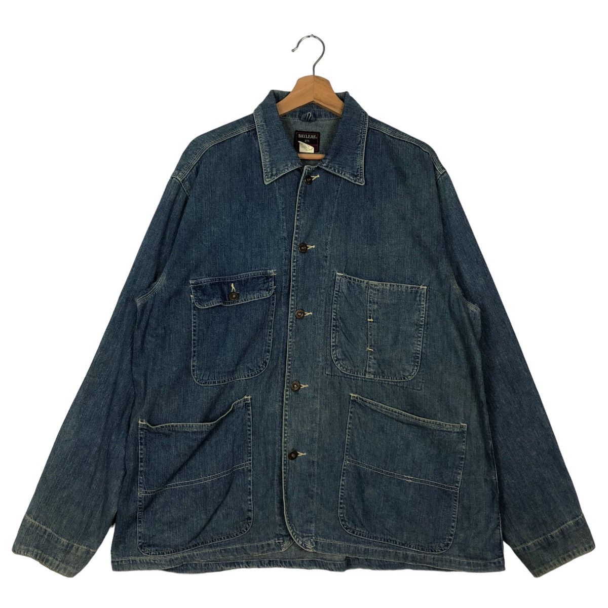 Japanese Brand 🔥90’s Bayleaf Issey Miyake Chore Denim Jacket Japan Size US M / EU 48-50 / 2 - 1 Thumbnail