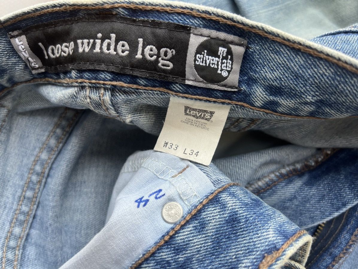 Levi's × Vintage VTG 90s Levi’s Silvertab Dirty Denim Loose Wide Leg Jeans Size US 33 - 21 Thumbnail