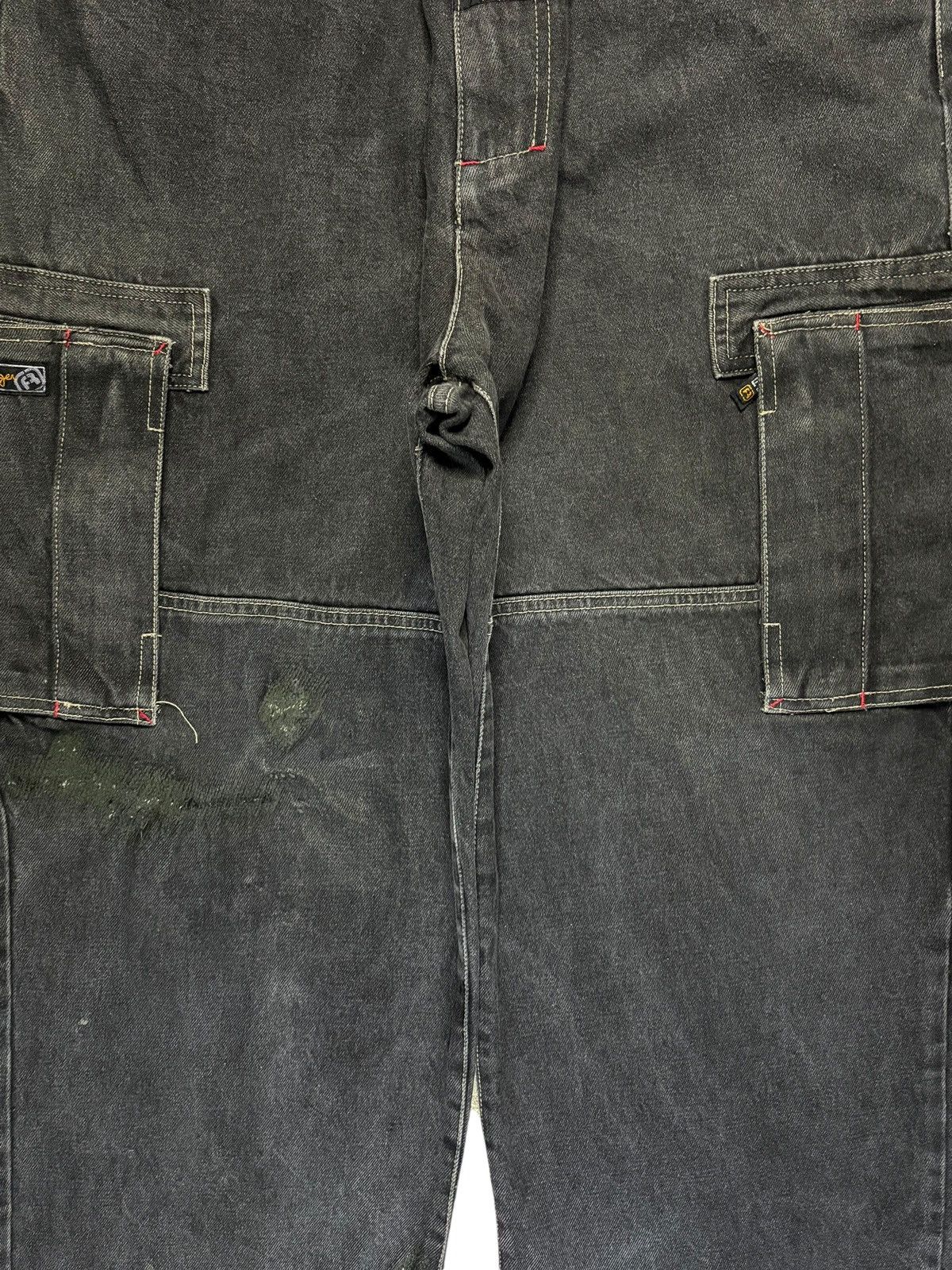 Japanese Brand Vintage Japanese Brand Cargo Ultra Wide Leg Baggy Jeans Size US 32 / EU 48 - 5 Thumbnail