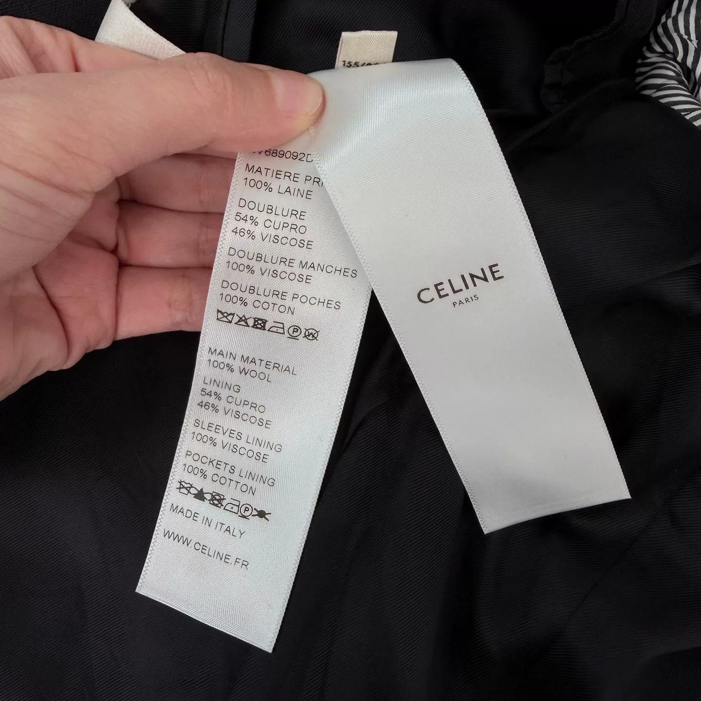 Celine Celine Black Blazer With Gold Buttons | Grailed