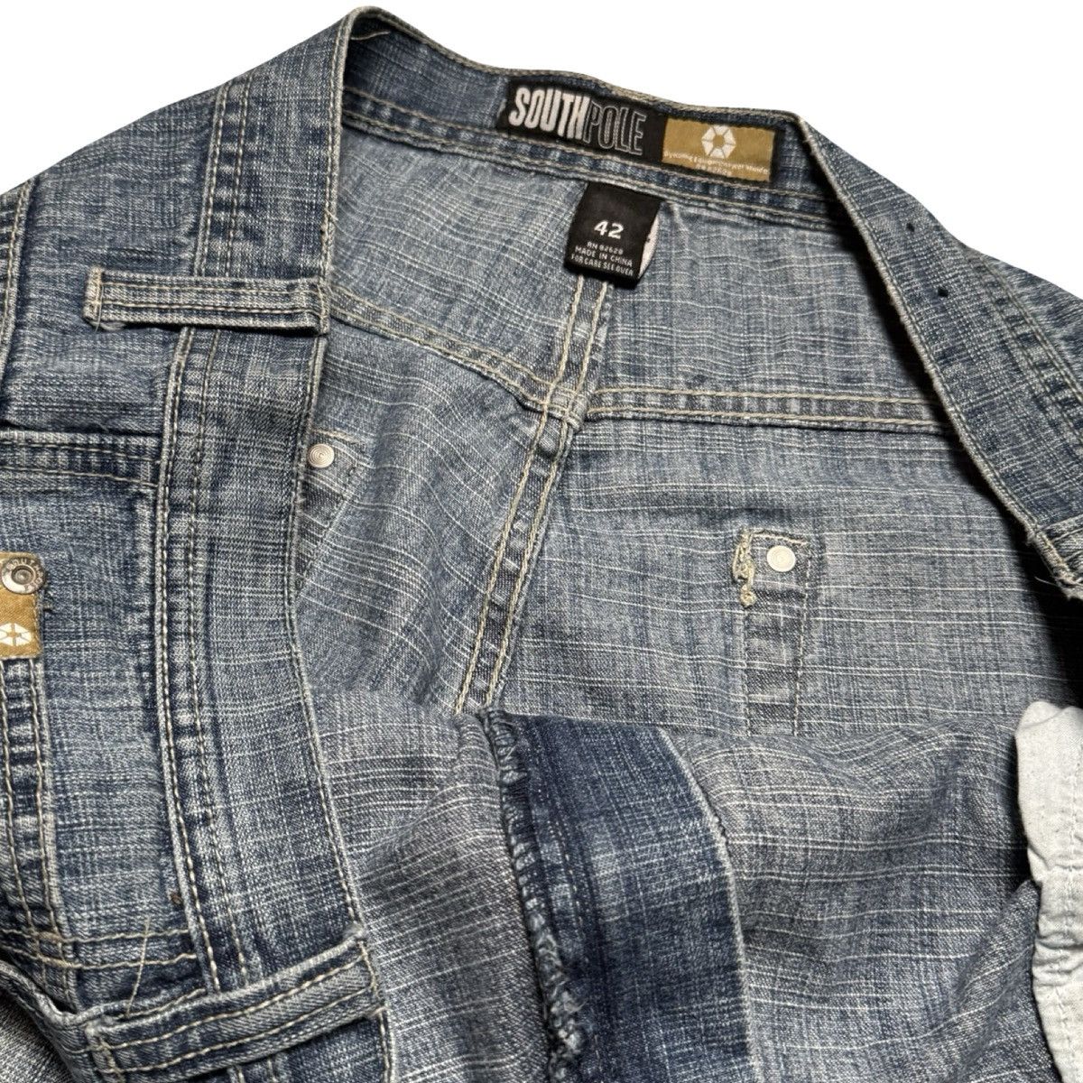 Southpole Vintage Southpole Y2K Baggy Jean Shorts Men's 42 Light Wash Size US 42 / EU 58 - 4 Thumbnail