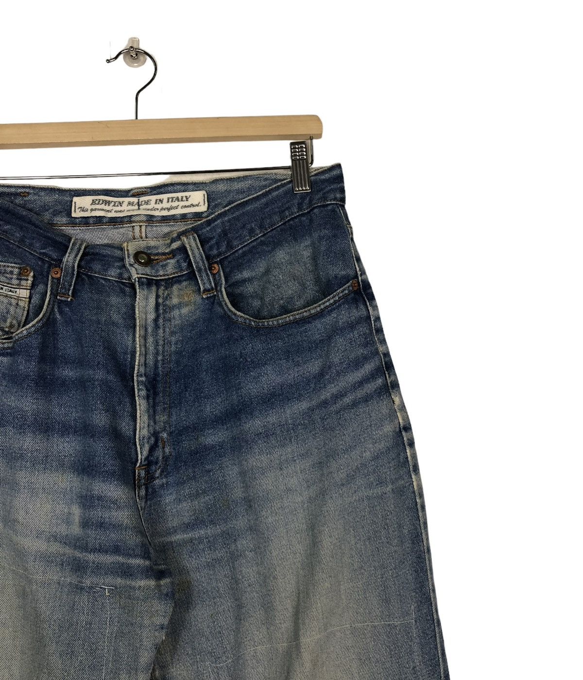 Edwin 🔥VINTAGE DENIM JEANS BIKER EDWIN MADE IN ITALY Size US 34 / EU 50 - 6 Thumbnail
